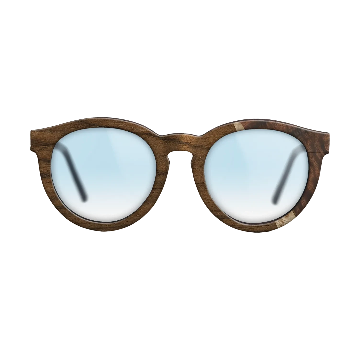 Ziricote Dark Quartered,Olive Burl,Fumed Eucalyptus: Wedge - The Rebel - Round - SIRIS wood optic
