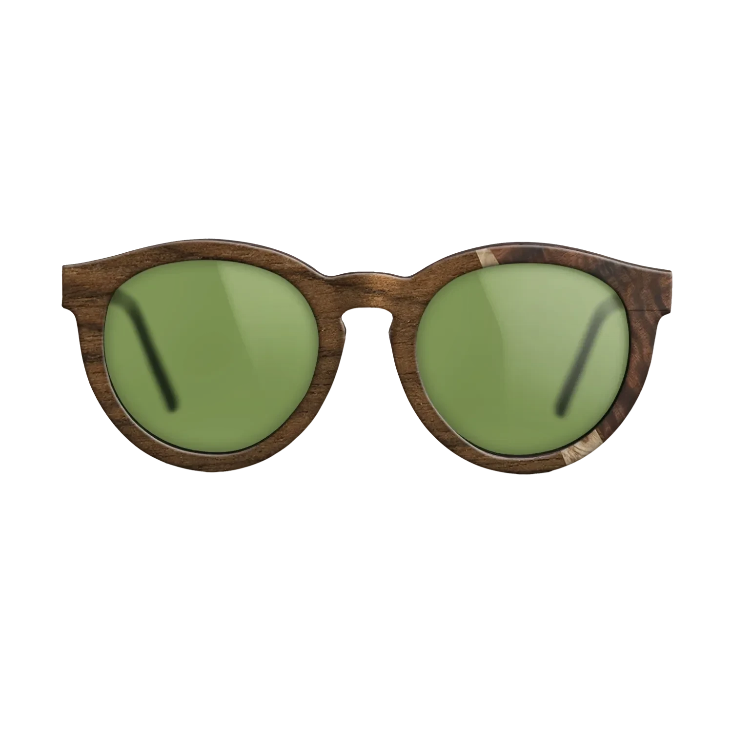 Ziricote Dark Quartered,Olive Burl,Fumed Eucalyptus: Wedge - The Rebel - Round - SIRIS wood optic
