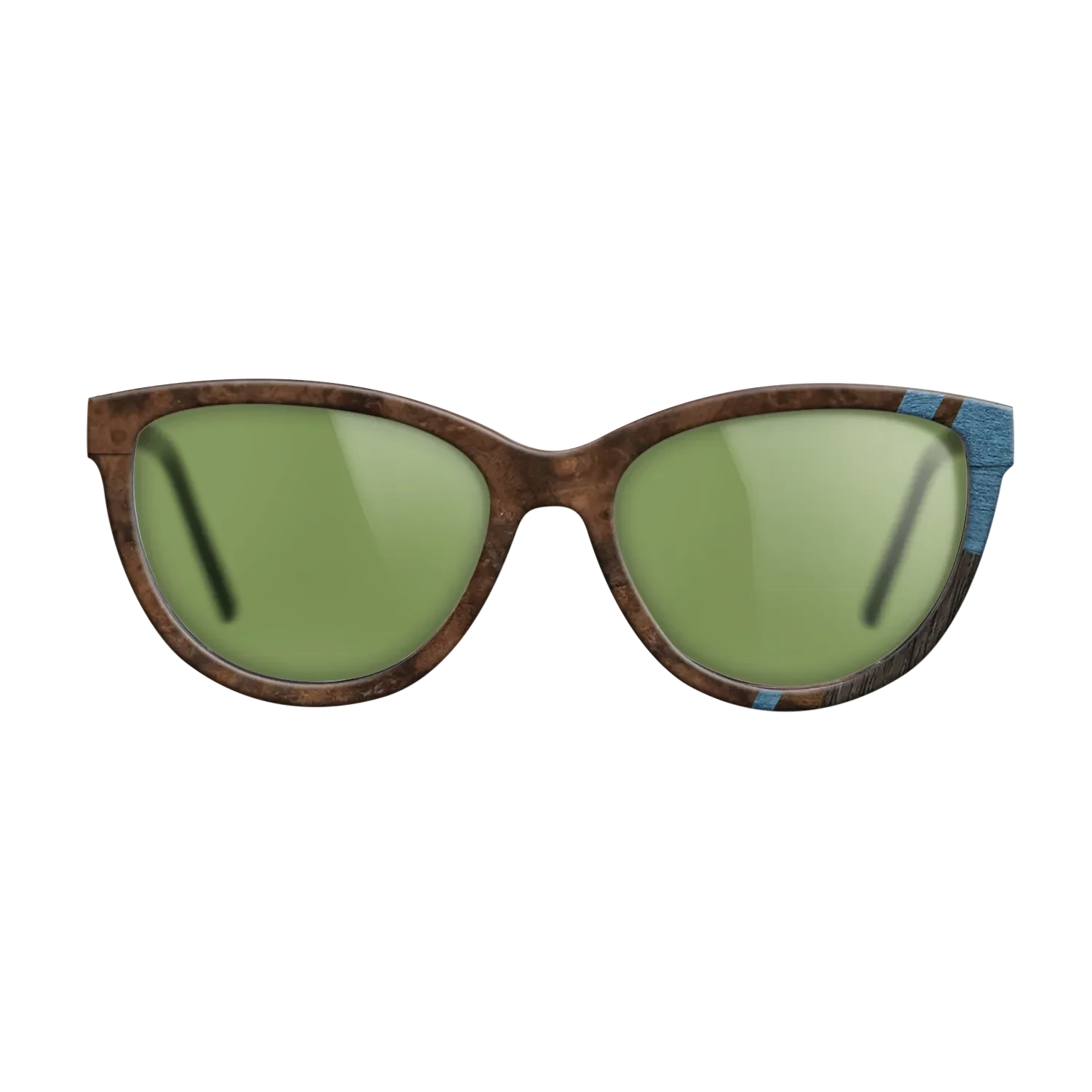 Walnut Burl,Fumed Oak,Poplar Dyed: Blue Denim,Walnut: Straight Grain,Ziricote Dark Quartered: Mosaic - The Maiden - Cat - SIRIS wood optic