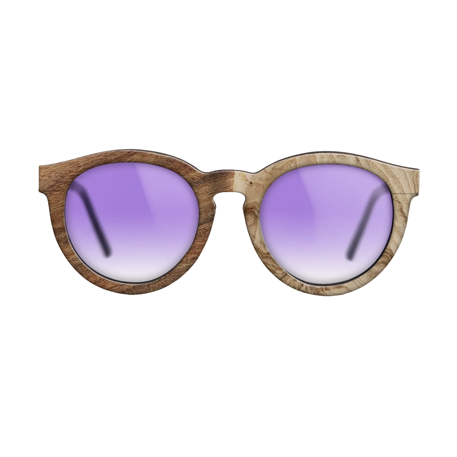 Ziricote Light Quartered,Santos Rosewood Light,Olive Burl: Patch - The Rebel - Round - SIRIS wood optic