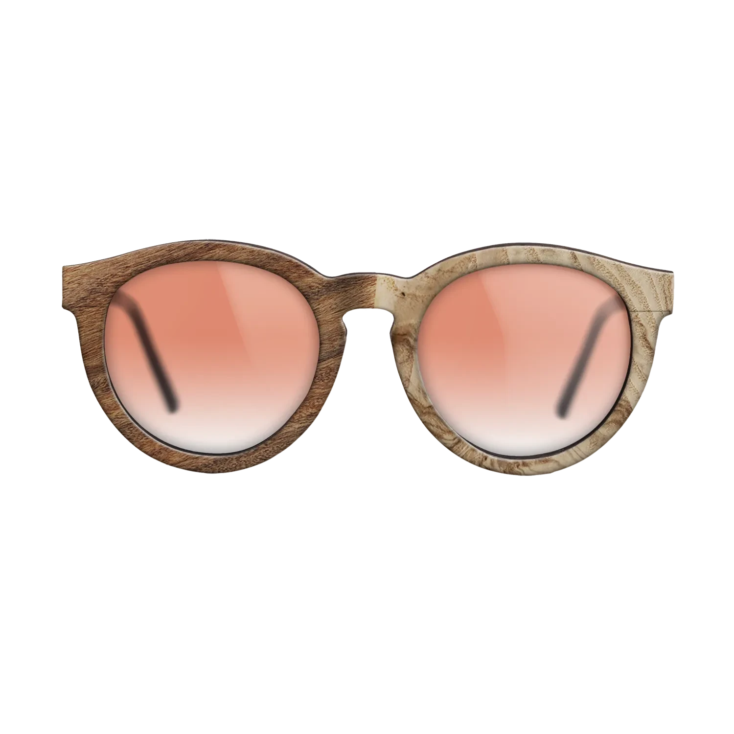 Ziricote Light Quartered,Santos Rosewood Light,Olive Burl: Patch - The Rebel - Round - SIRIS wood optic