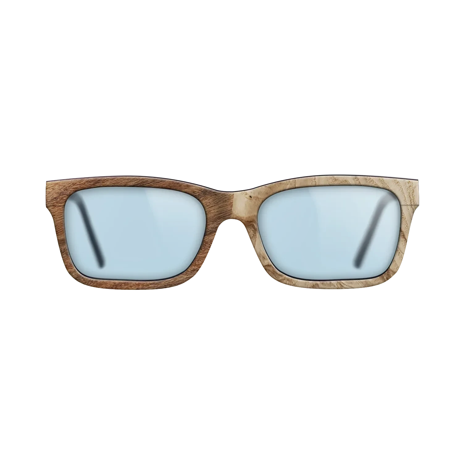 Ziricote Light Quartered,Santos Rosewood Light,Olive Burl: Patch - The Sage - Rectangle - SIRIS wood optic