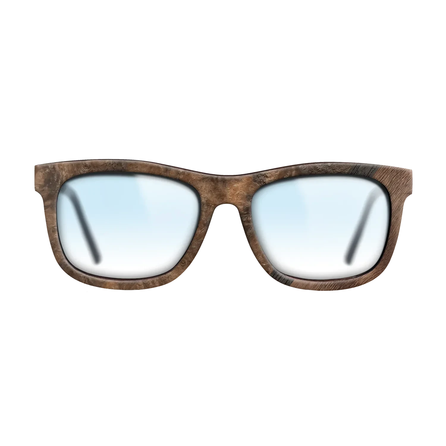 Walnut Burl,Fumed Oak,Walnut Claro Dark: Angle Cut - The Hero - Square - SIRIS wood optic
