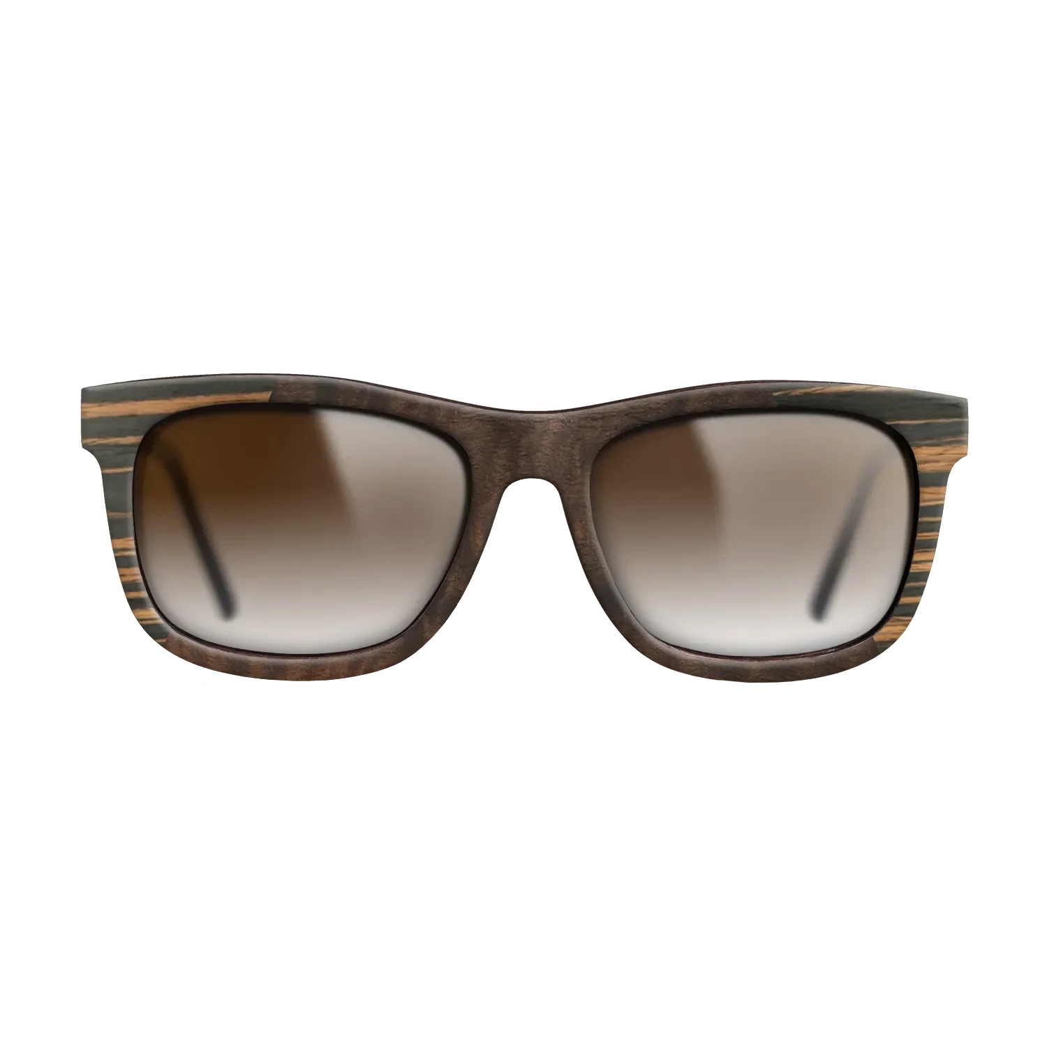 Walnut Burl,Italian Ebony,Fumed Oak,Fumed Eucalyptus: Angle Cut - The Hero - Square - SIRIS wood optic