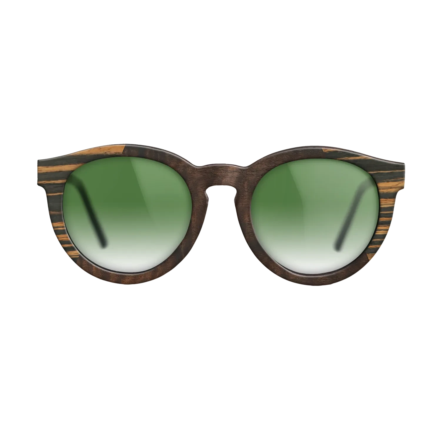 Walnut Burl,Italian Ebony,Fumed Oak,Fumed Eucalyptus: Angle Cut - The Rebel - Round - SIRIS wood optic