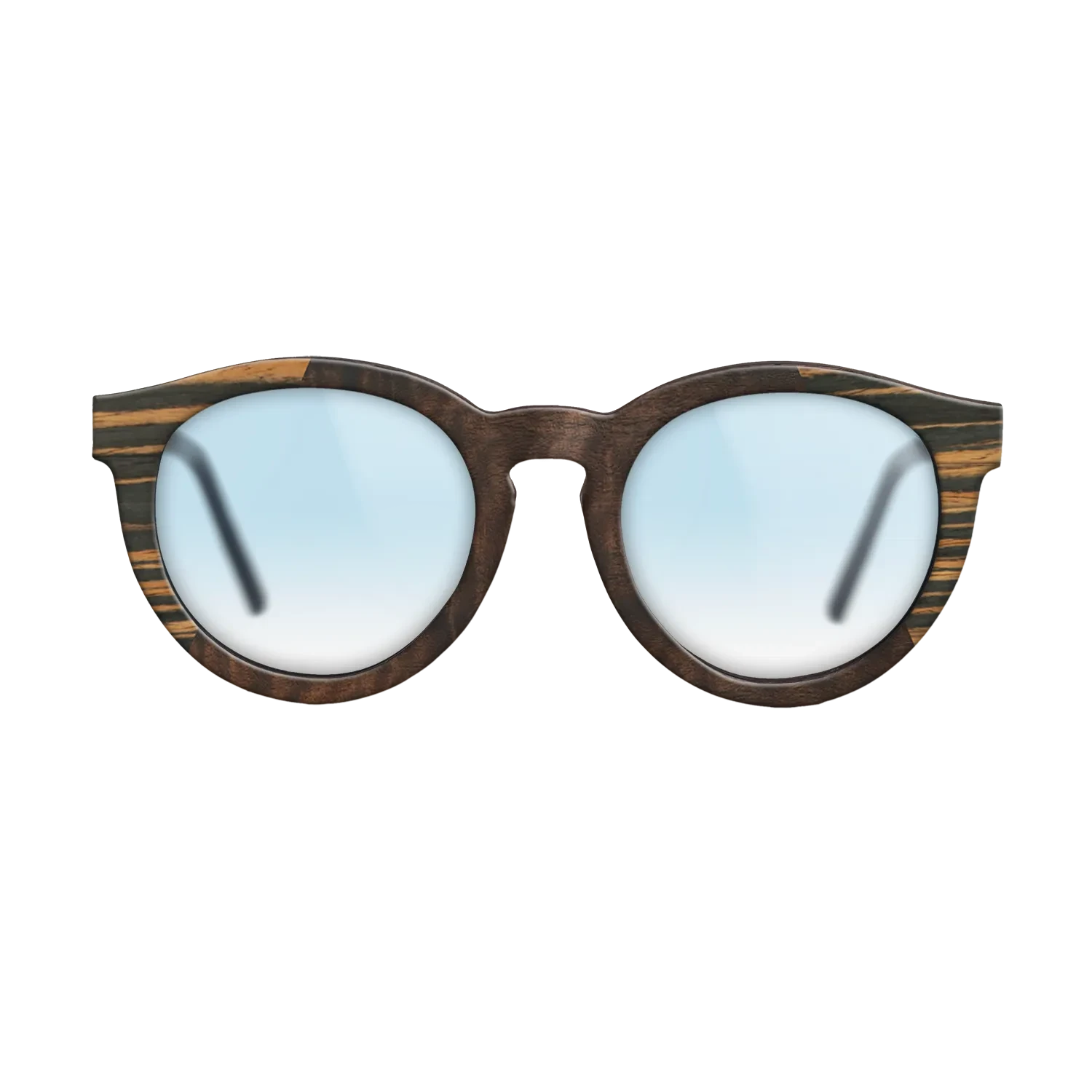 Walnut Burl,Italian Ebony,Fumed Oak,Fumed Eucalyptus: Angle Cut - The Rebel - Round - SIRIS wood optic