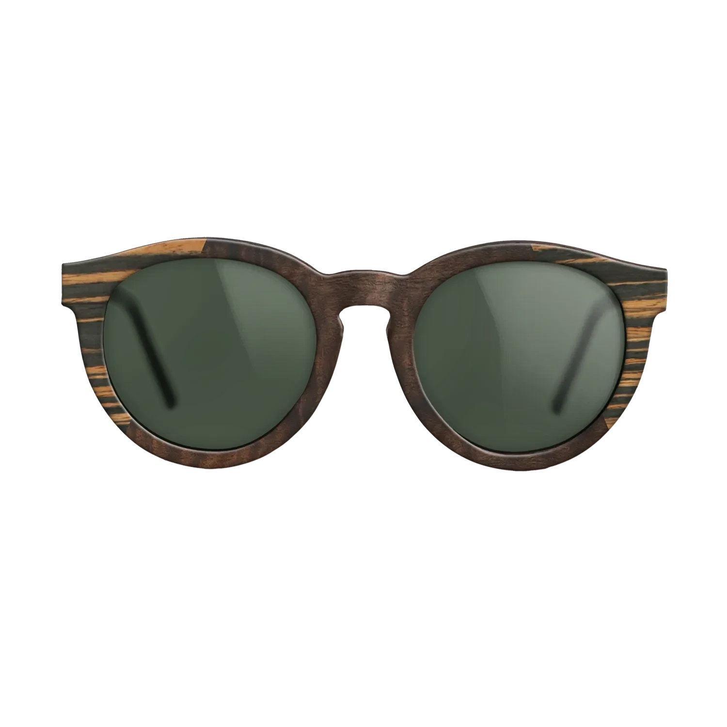 Walnut Burl,Italian Ebony,Fumed Oak,Fumed Eucalyptus: Angle Cut - The Rebel - Round - SIRIS wood optic