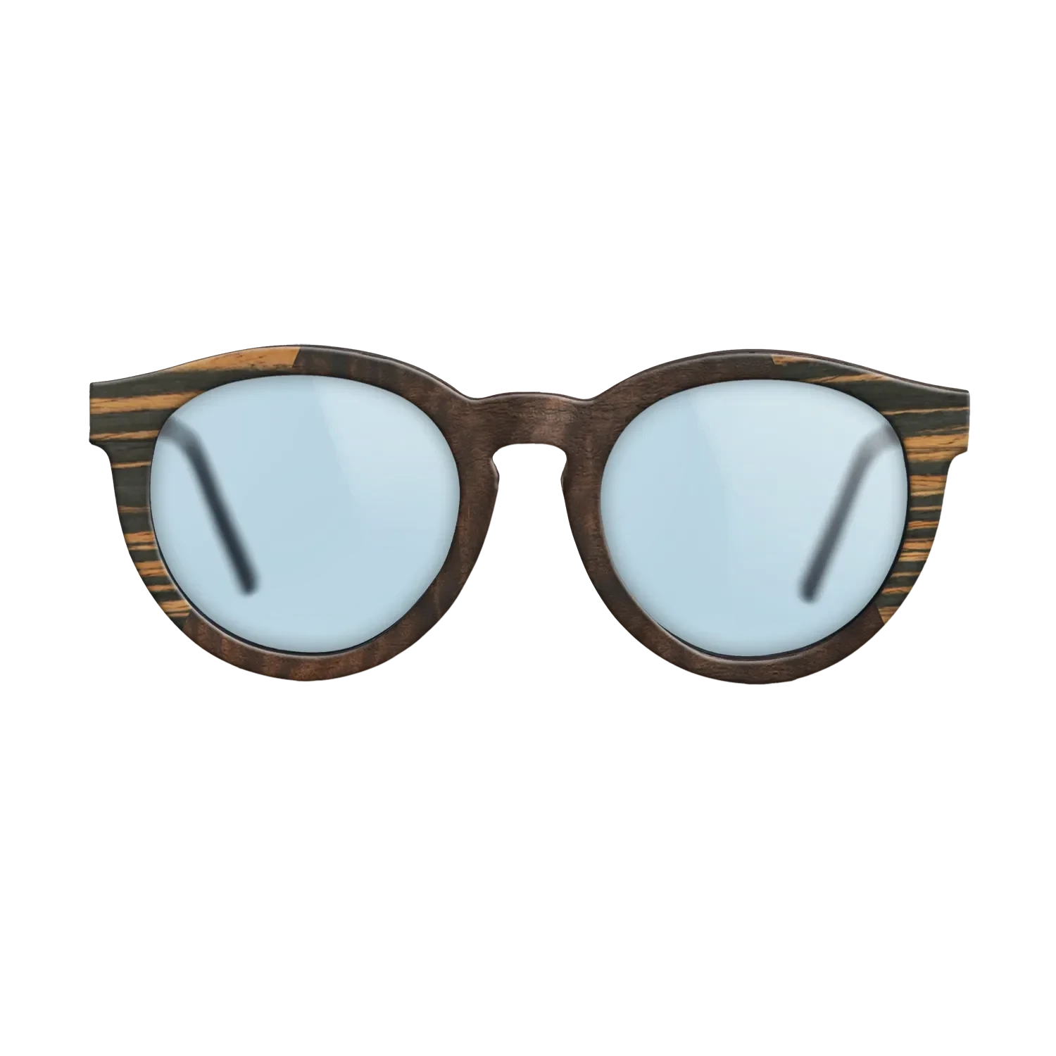 Walnut Burl,Italian Ebony,Fumed Oak,Fumed Eucalyptus: Angle Cut - The Rebel - Round - SIRIS wood optic