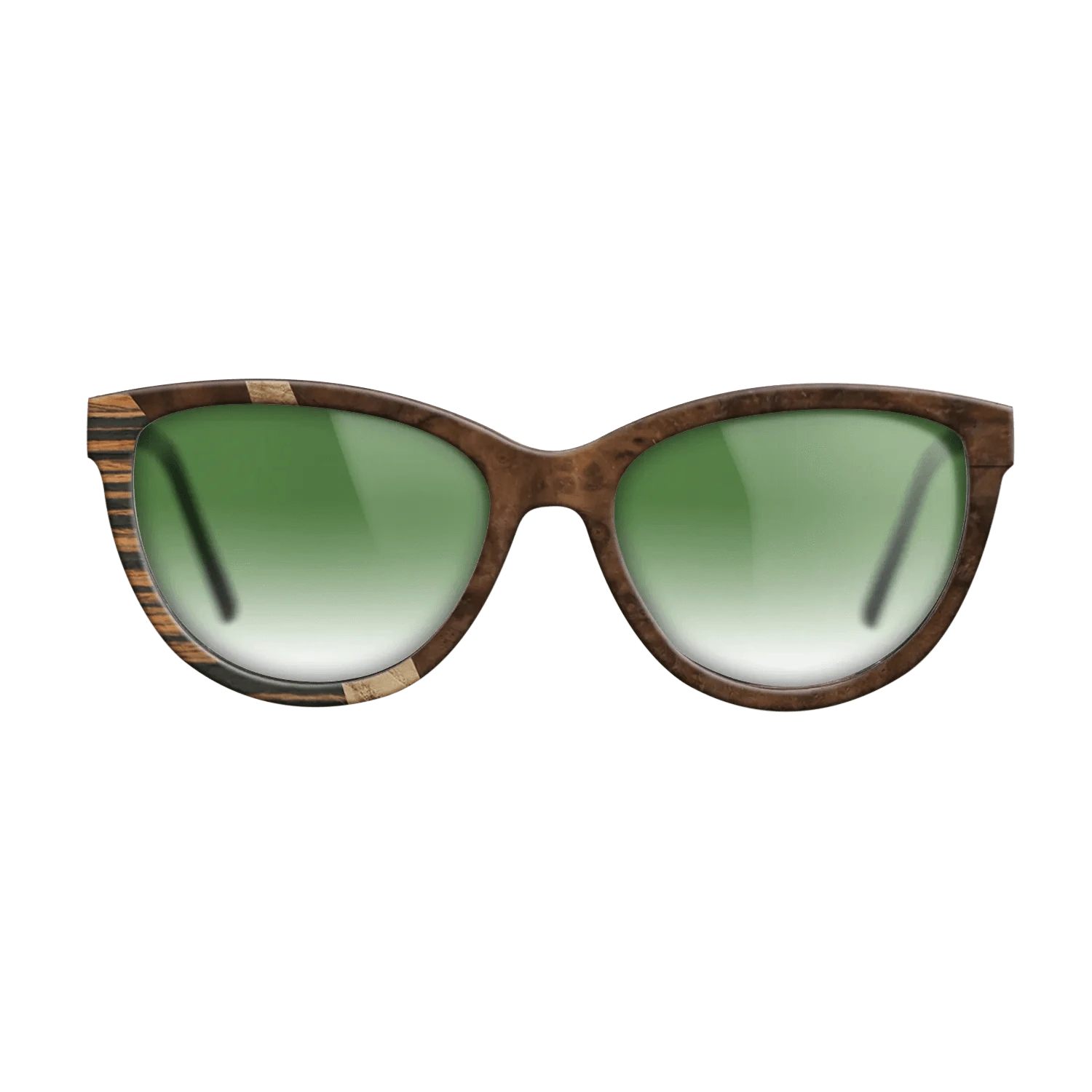 Walnut Burl,Italian Ebony,Olive Burl: Wedge - The Maiden - Cat - SIRIS wood optic