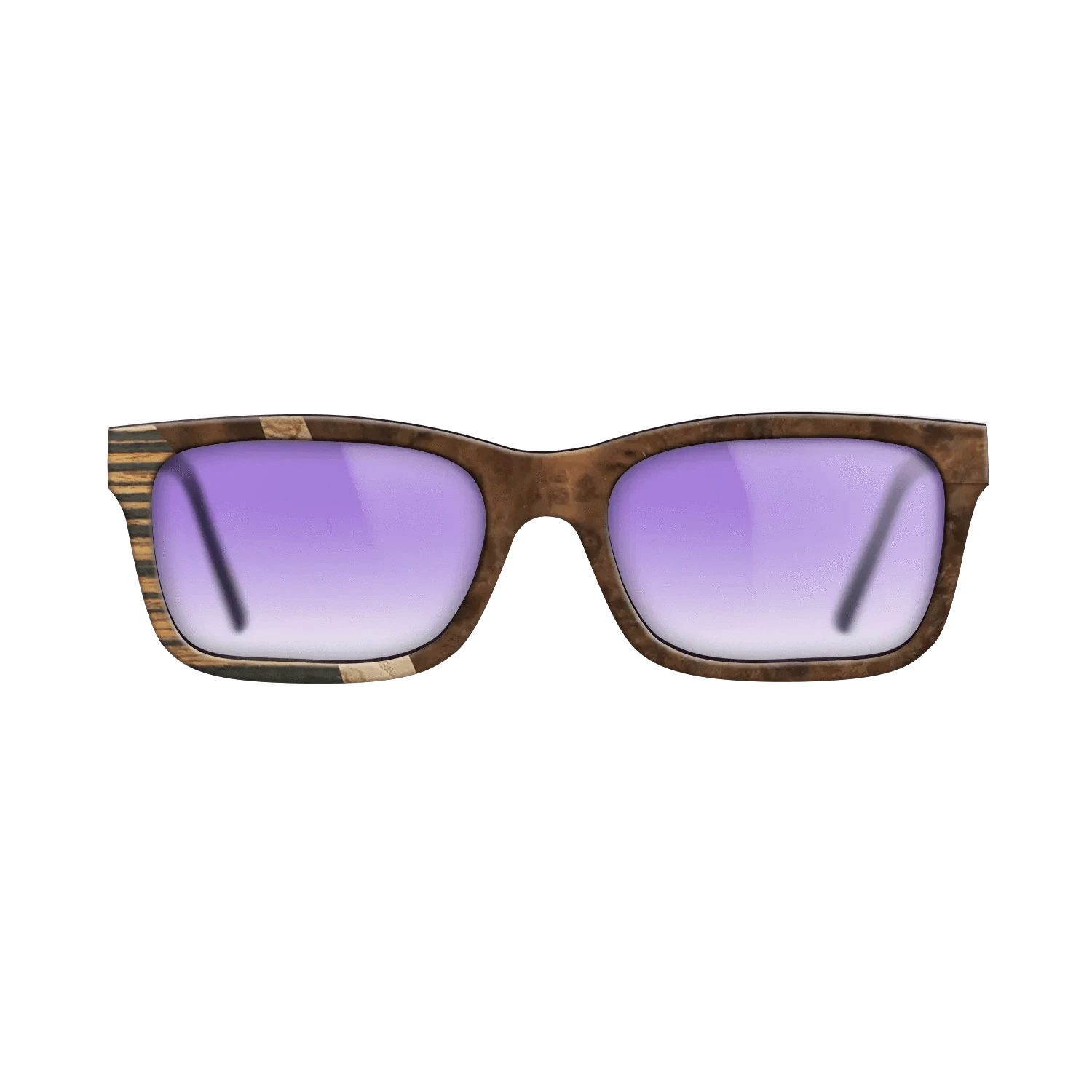 Walnut Burl,Italian Ebony,Olive Burl: Wedge - The Sage - Rectangle - SIRIS wood optic
