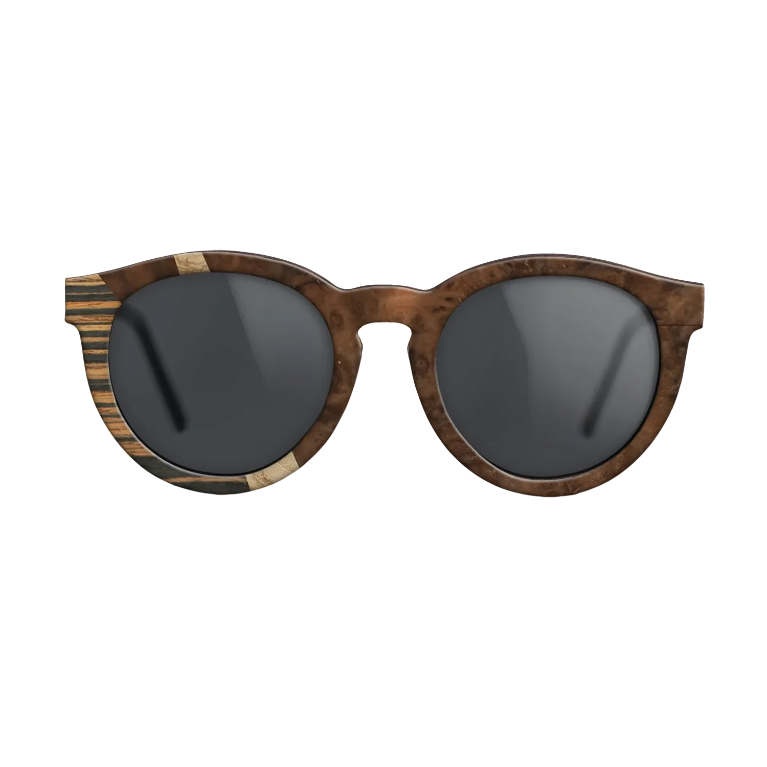 Walnut Burl,Italian Ebony,Olive Burl: Wedge - The Rebel - Round - SIRIS wood optic