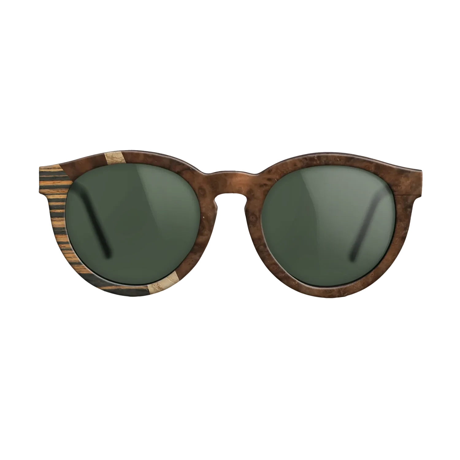 Walnut Burl,Italian Ebony,Olive Burl: Wedge - The Rebel - Round - SIRIS wood optic
