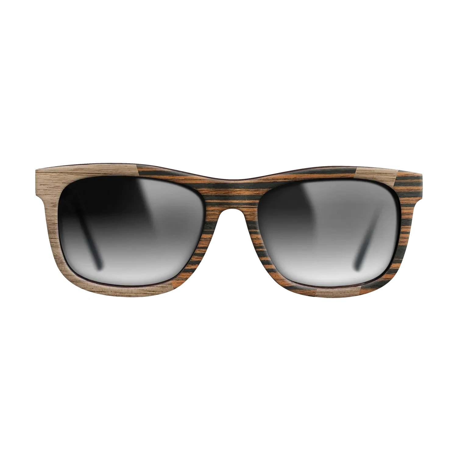 Walnut: Straight Grain,Italian Ebony: Angle Cut - The Hero - Square - SIRIS wood optic