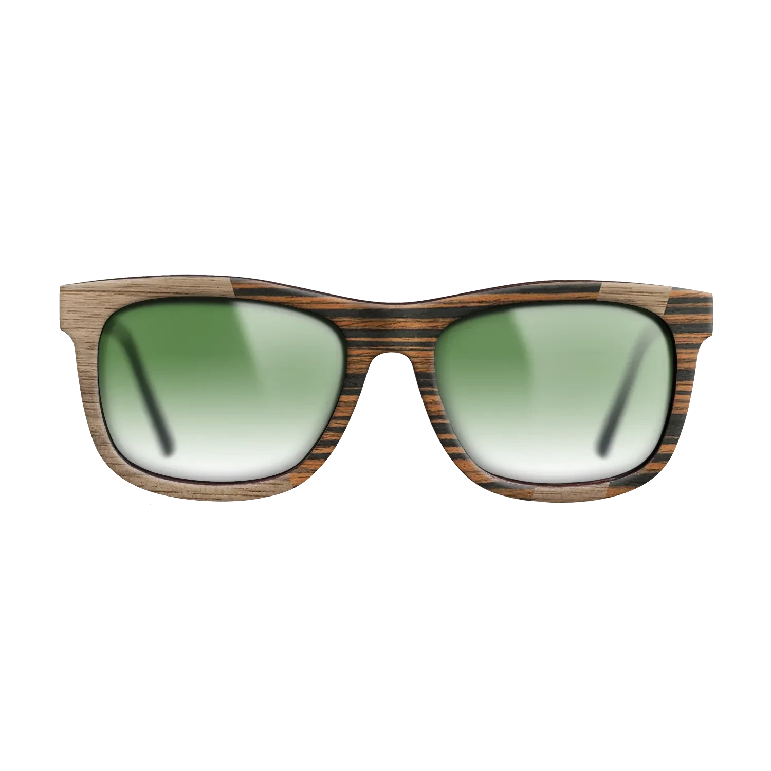 Walnut: Straight Grain,Italian Ebony: Angle Cut - The Hero - Square - SIRIS wood optic