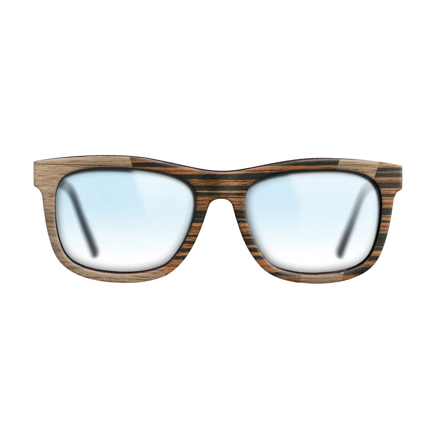 Walnut: Straight Grain,Italian Ebony: Angle Cut - The Hero - Square - SIRIS wood optic
