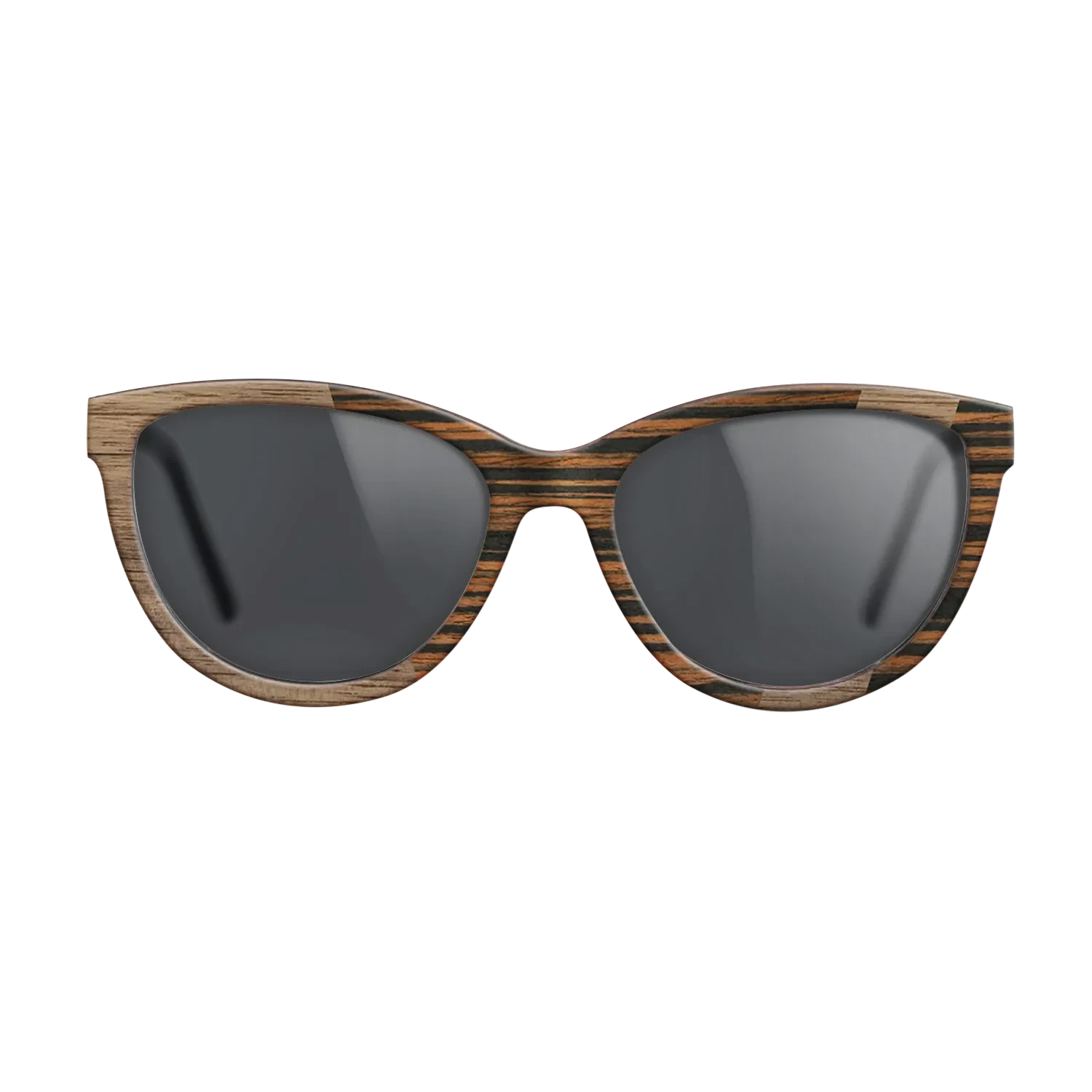 Walnut: Straight Grain,Italian Ebony: Angle Cut - The Maiden - Cat - SIRIS wood optic