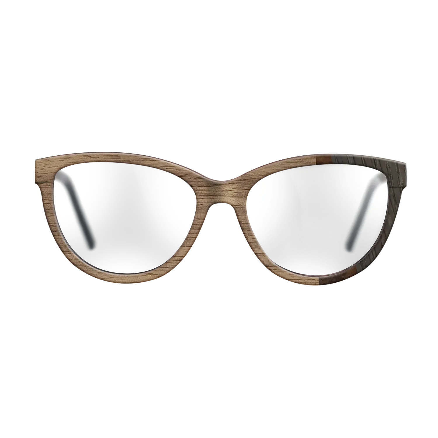 Walnut: Straight Grain,Walnut Burl,Poplar Dyed: Turquoise,Fumed Oak: Fractal - The Maiden - Cat - SIRIS wood optic