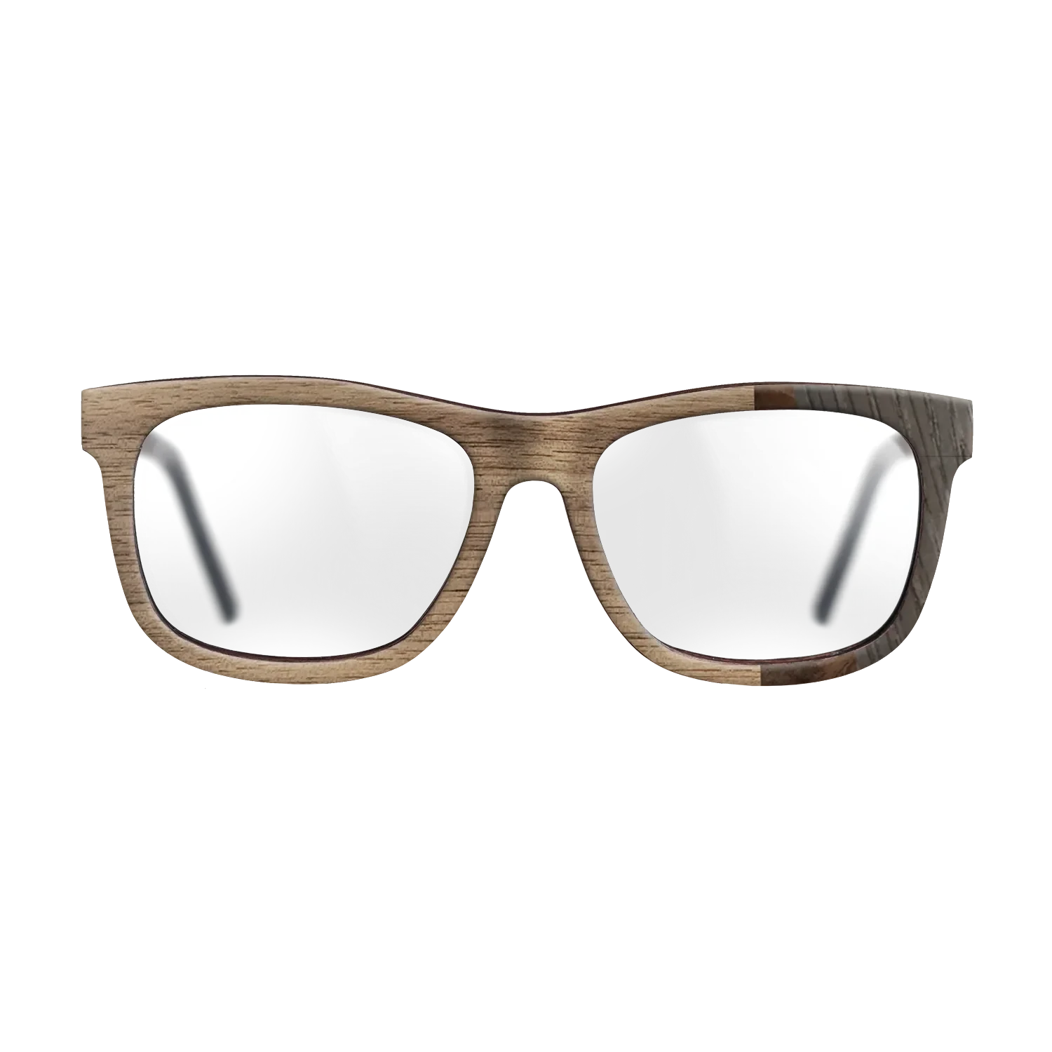 Walnut: Straight Grain,Walnut Burl,Poplar Dyed: Turquoise,Fumed Oak: Fractal - The Hero - Square - SIRIS wood optic