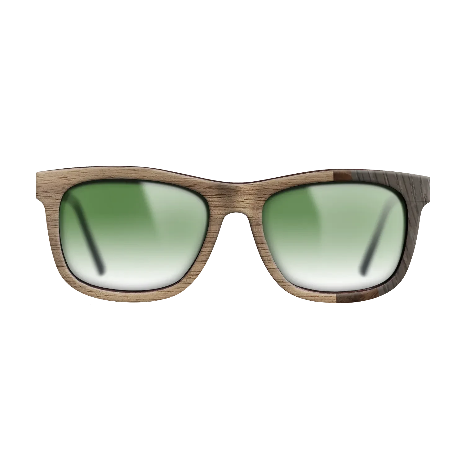 Walnut: Straight Grain,Walnut Burl,Poplar Dyed: Turquoise,Fumed Oak: Fractal - The Hero - Square - SIRIS wood optic