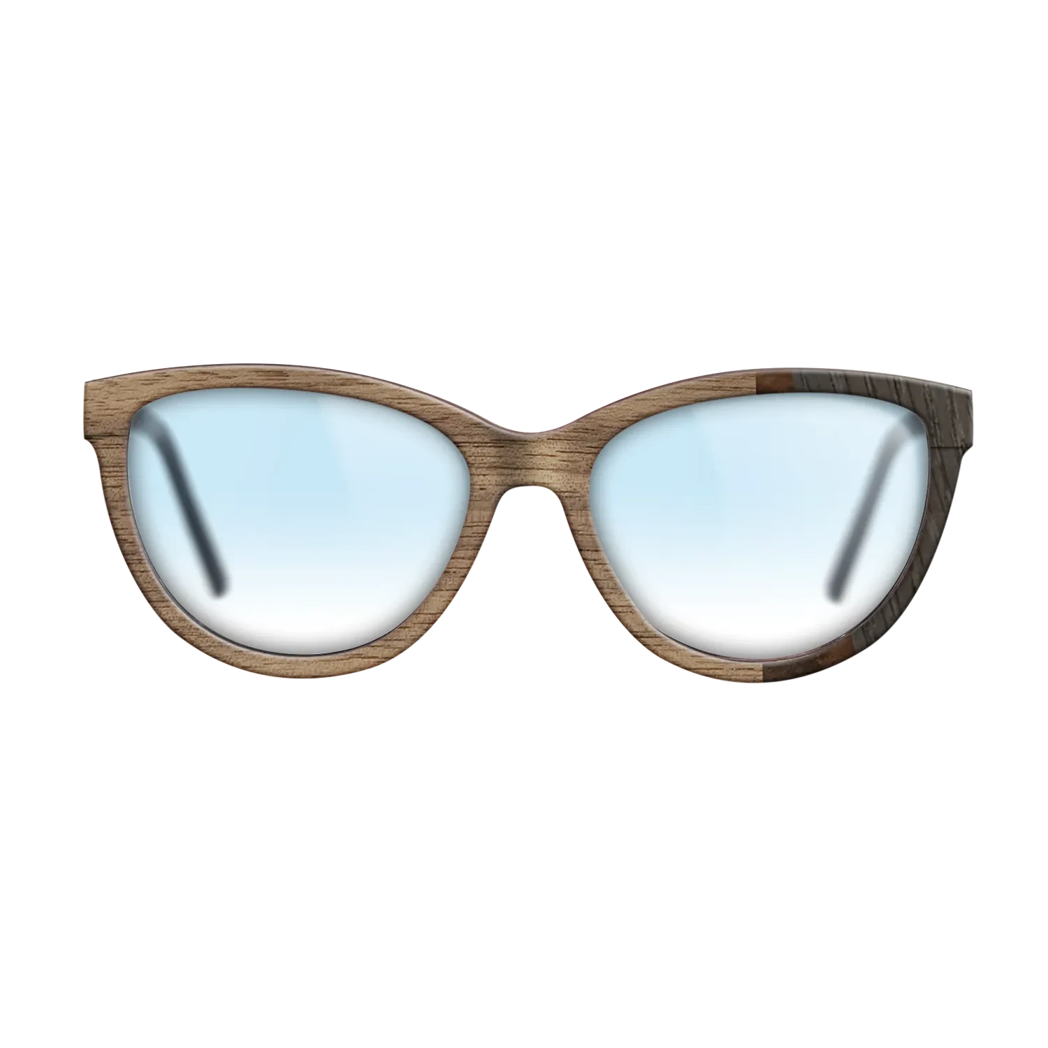 Walnut: Straight Grain,Walnut Burl,Poplar Dyed: Turquoise,Fumed Oak: Fractal - The Maiden - Cat - SIRIS wood optic
