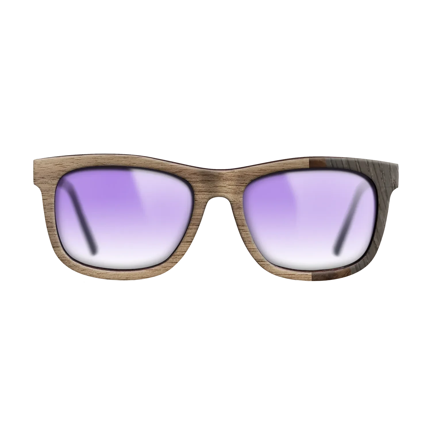 Walnut: Straight Grain,Walnut Burl,Poplar Dyed: Turquoise,Fumed Oak: Fractal - The Hero - Square - SIRIS wood optic