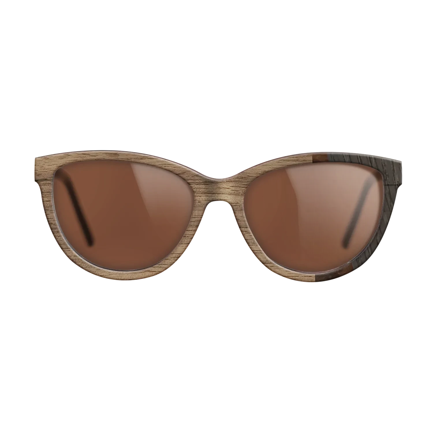 Walnut: Straight Grain,Walnut Burl,Poplar Dyed: Turquoise,Fumed Oak: Fractal - The Maiden - Cat - SIRIS wood optic