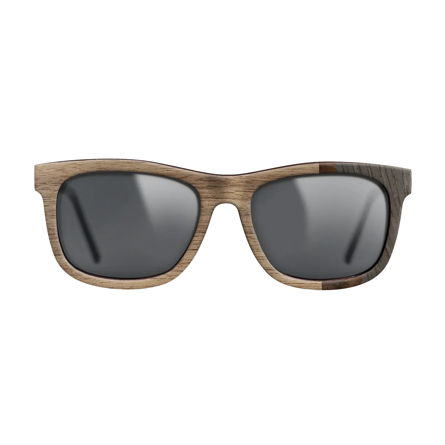 Walnut: Straight Grain,Walnut Burl,Poplar Dyed: Turquoise,Fumed Oak: Fractal - The Hero - Square - SIRIS wood optic