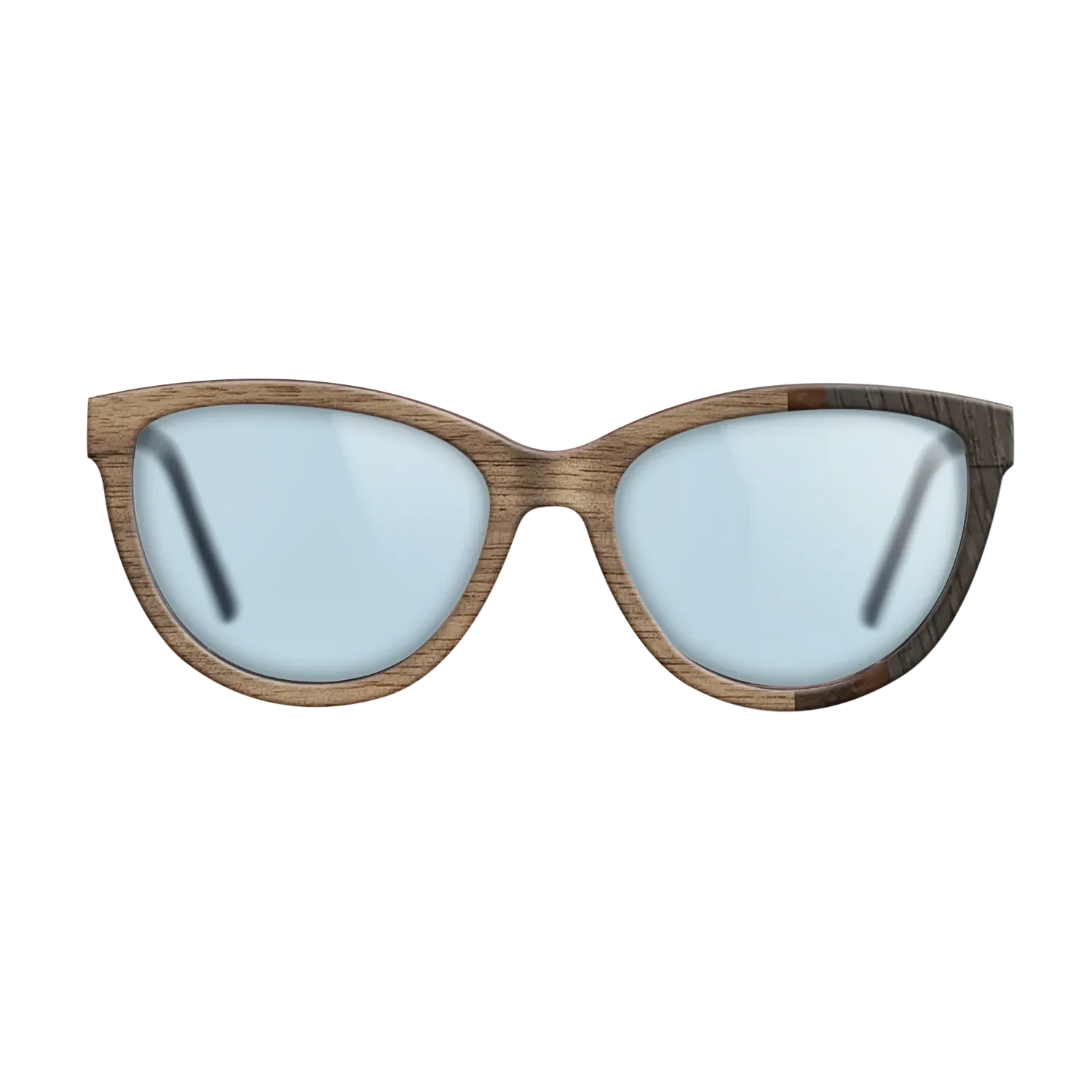 Walnut: Straight Grain,Walnut Burl,Poplar Dyed: Turquoise,Fumed Oak: Fractal - The Maiden - Cat - SIRIS wood optic