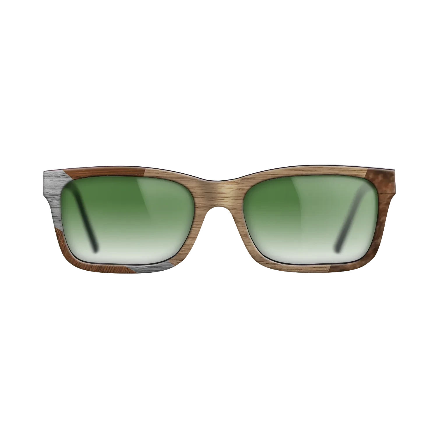 Walnut: Straight Grain,Wenge,Poplar Dyed: Grey: Bauhaus - The Sage - Rectangle - SIRIS wood optic