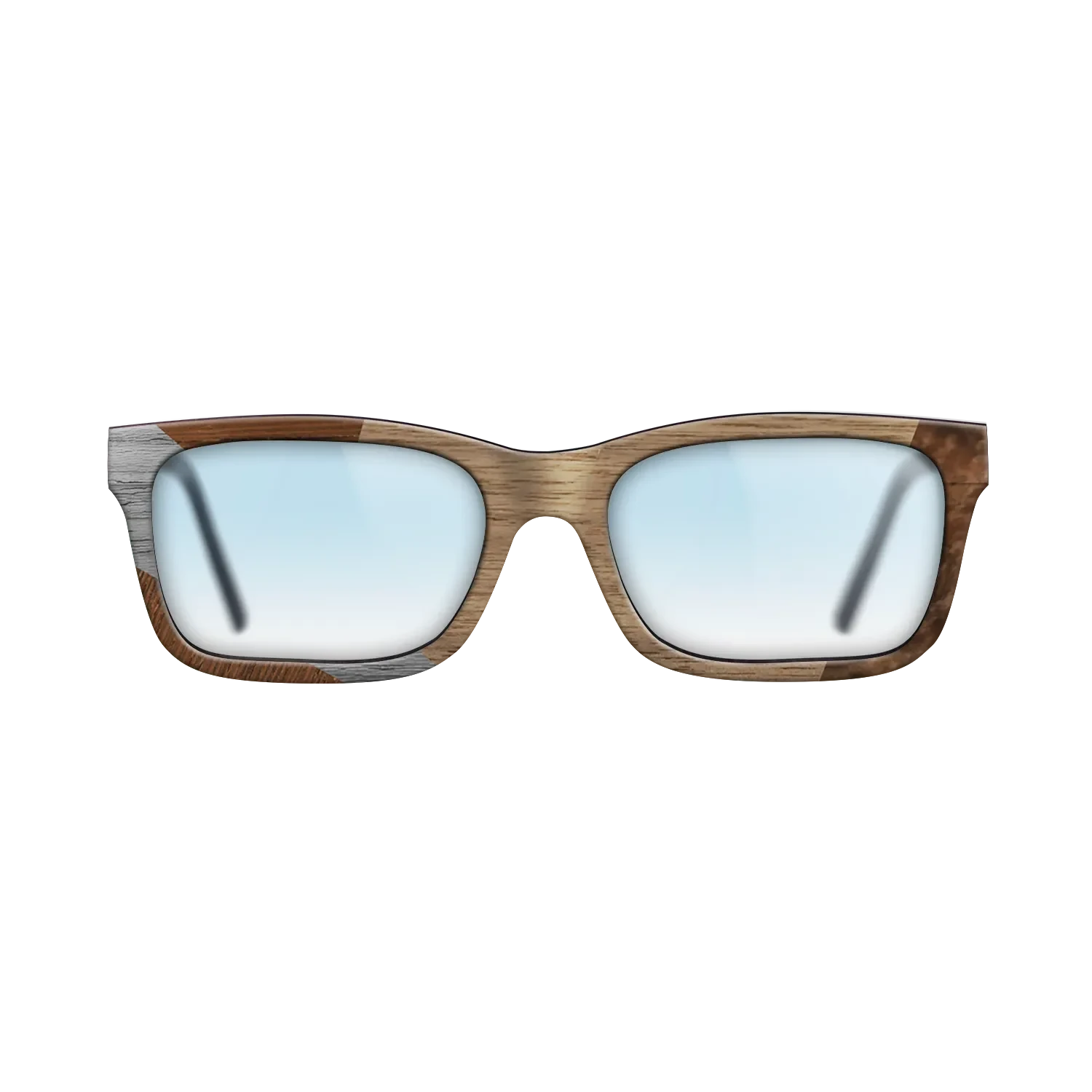 Walnut: Straight Grain,Wenge,Poplar Dyed: Grey: Bauhaus - The Sage - Rectangle - SIRIS wood optic
