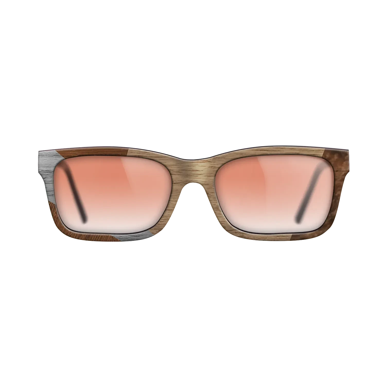 Walnut: Straight Grain,Wenge,Poplar Dyed: Grey: Bauhaus - The Sage - Rectangle - SIRIS wood optic