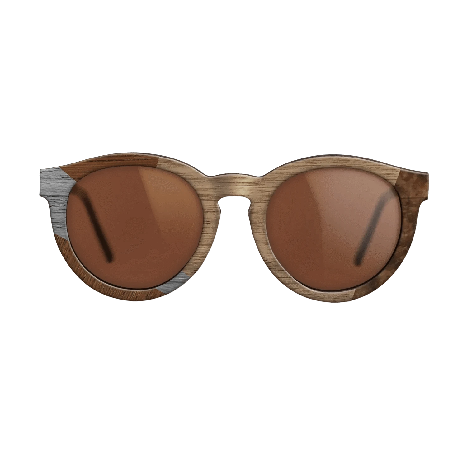 Walnut: Straight Grain,Wenge,Poplar Dyed: Grey: Bauhaus - The Rebel - Round - SIRIS wood optic