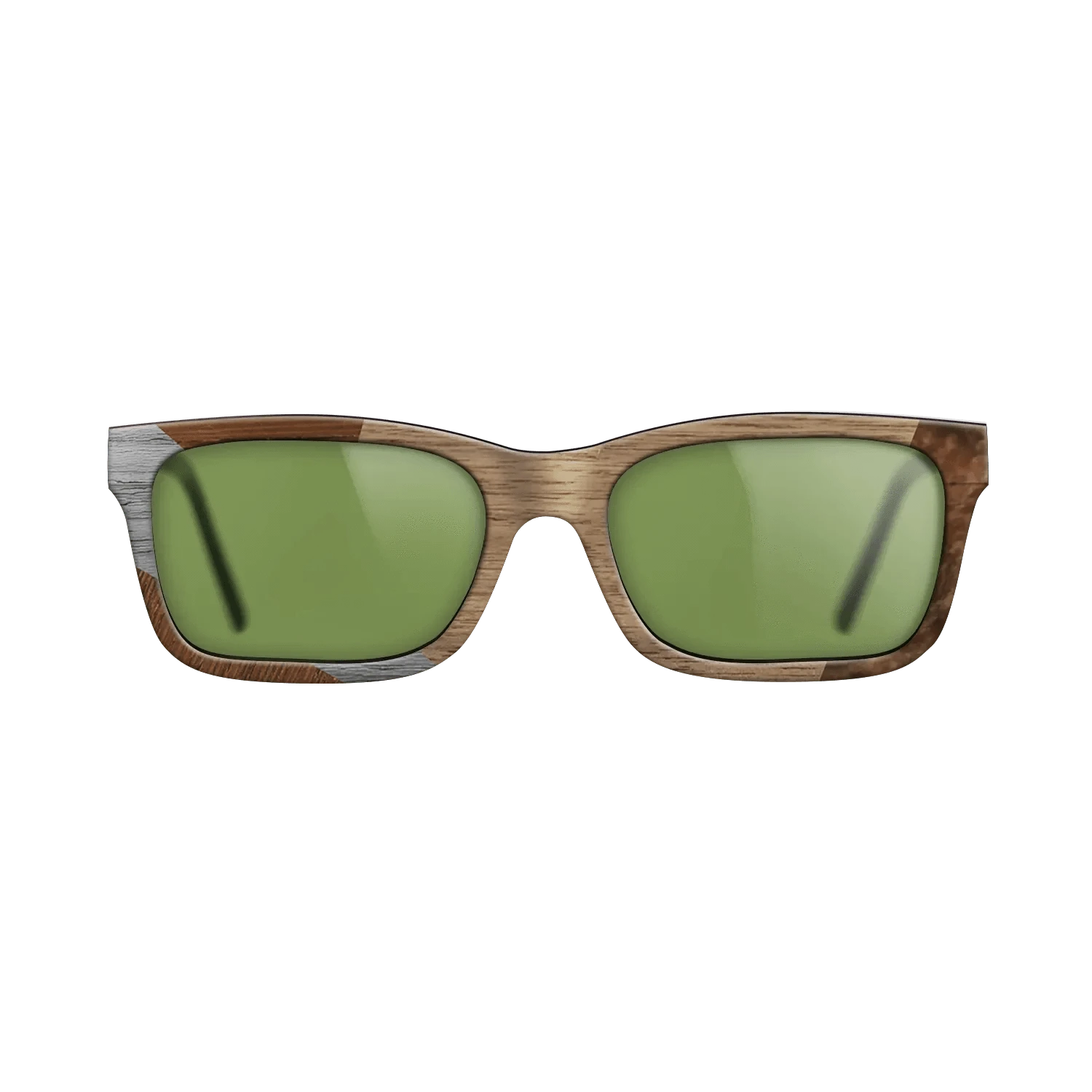 Walnut: Straight Grain,Wenge,Poplar Dyed: Grey: Bauhaus - The Sage - Rectangle - SIRIS wood optic