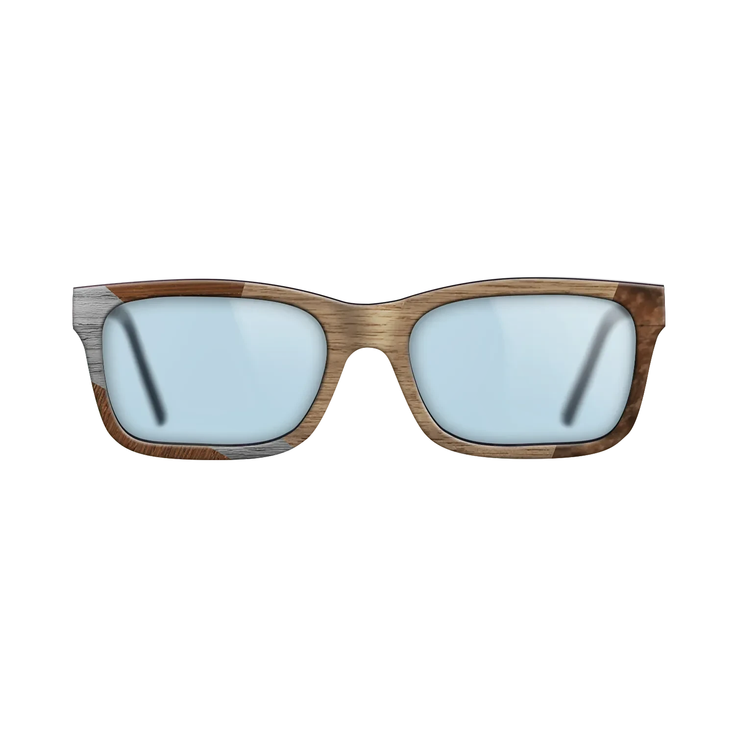 Walnut: Straight Grain,Wenge,Poplar Dyed: Grey: Bauhaus - The Sage - Rectangle - SIRIS wood optic