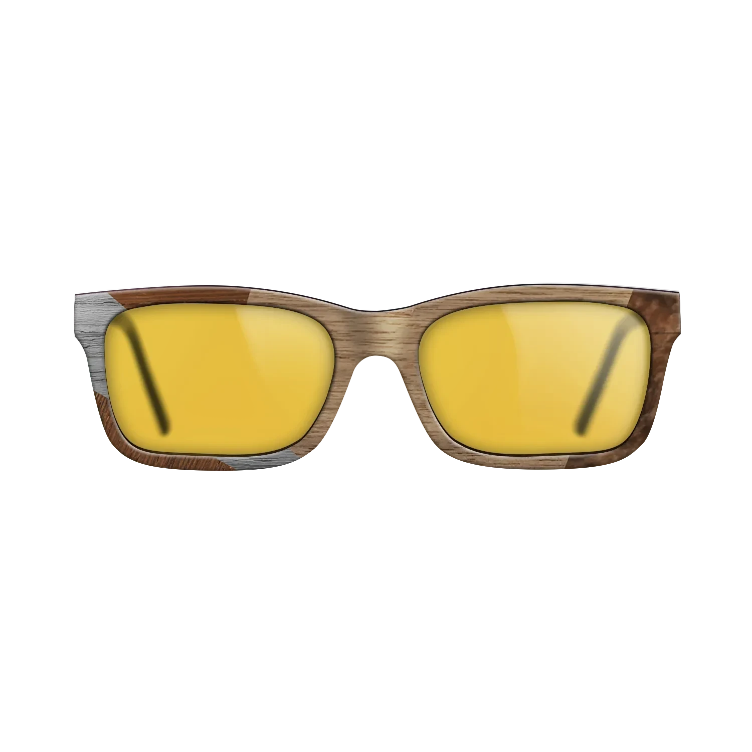 Walnut: Straight Grain,Wenge,Poplar Dyed: Grey: Bauhaus - The Sage - Rectangle - SIRIS wood optic