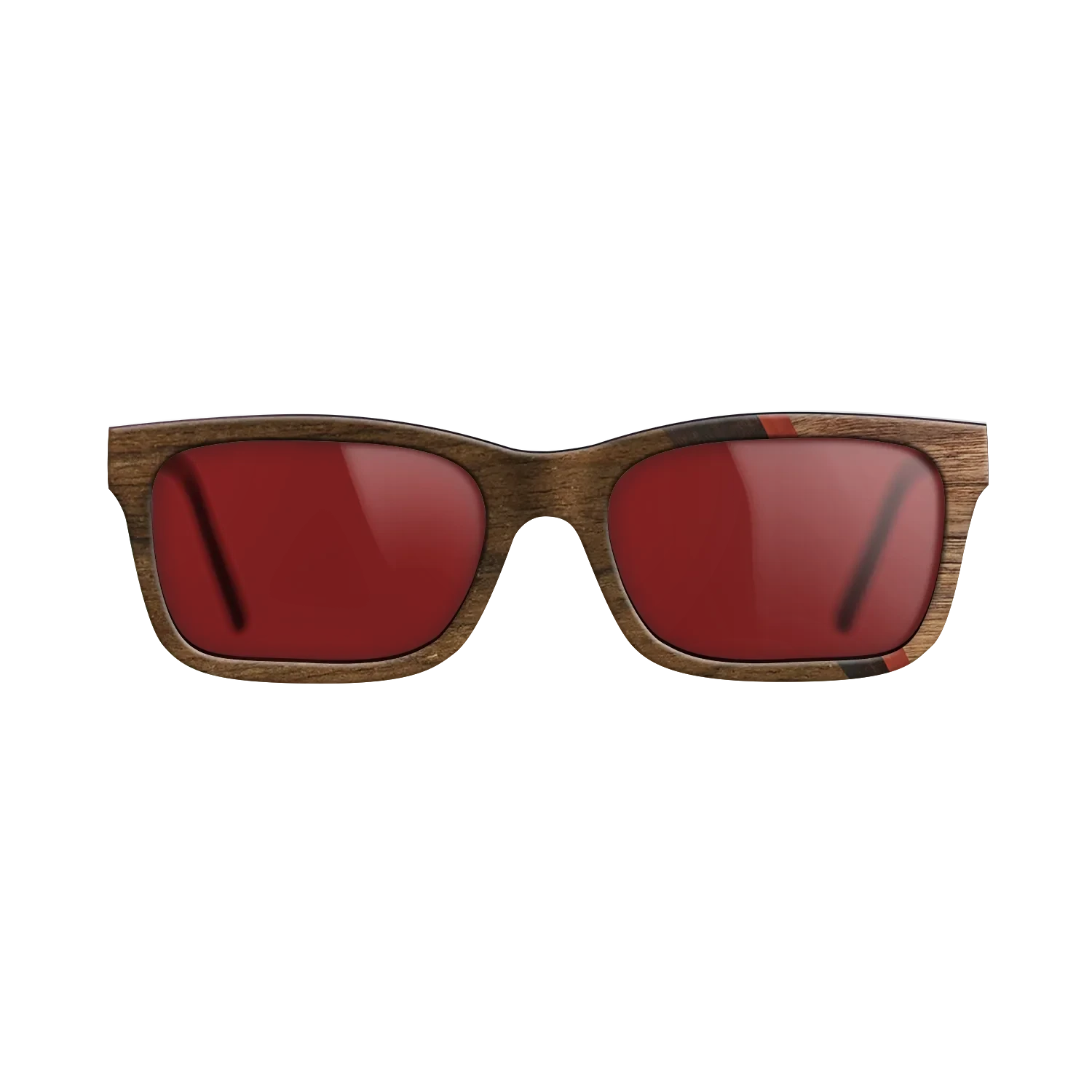 Ziricote Dark Quartered,Fumed Eucalyptus,Poplar Dyed: Red,Walnut Claro Light: Bauhaus - The Sage - Rectangle - SIRIS wood optic