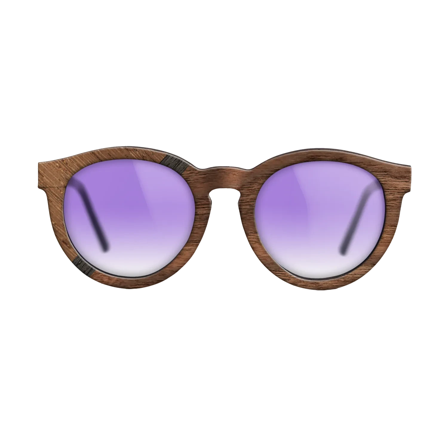 Wenge,Fumed Oak,Walnut: Straight Grain,Walnut Claro Dark: Angle Cut - The Rebel - Round - SIRIS wood optic