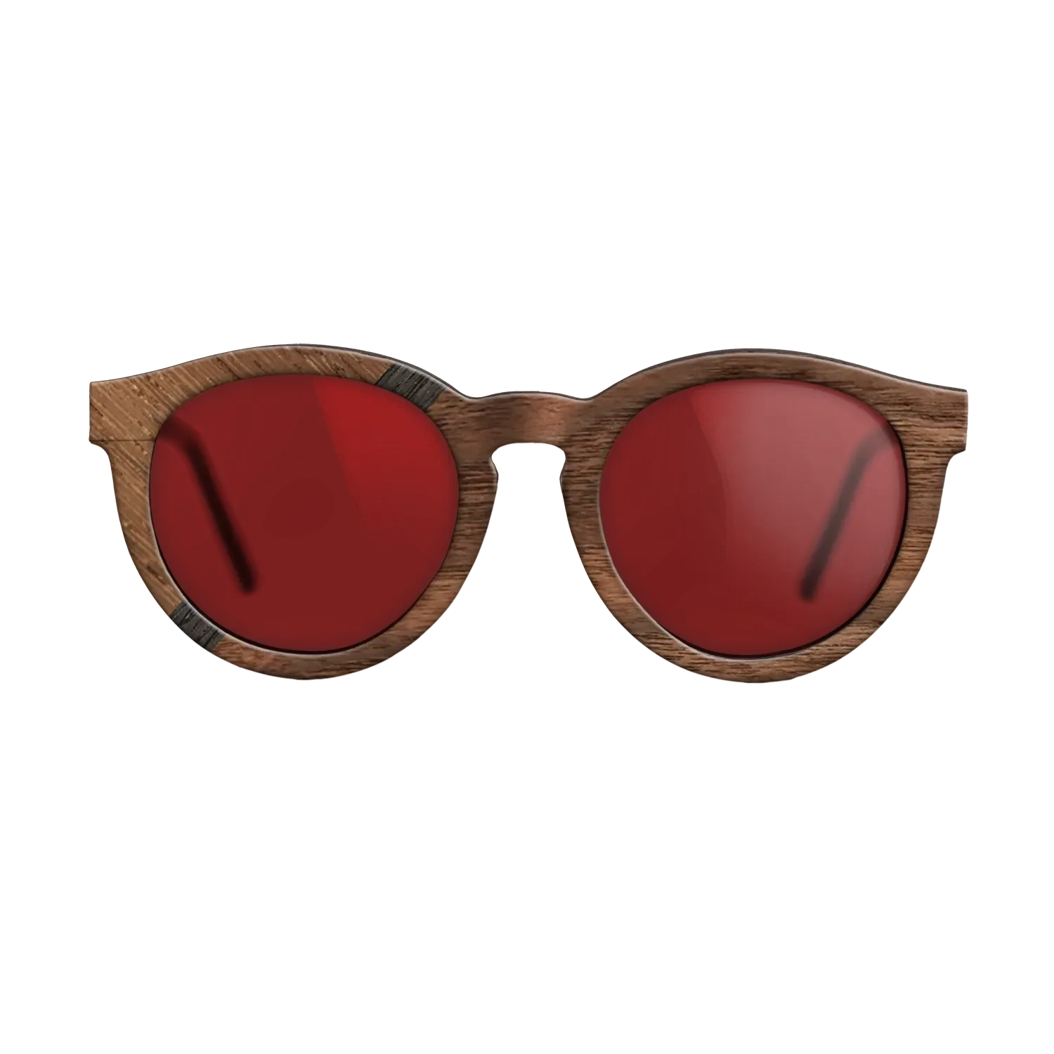 Wenge,Fumed Oak,Walnut: Straight Grain,Walnut Claro Dark: Angle Cut - The Rebel - Round - SIRIS wood optic