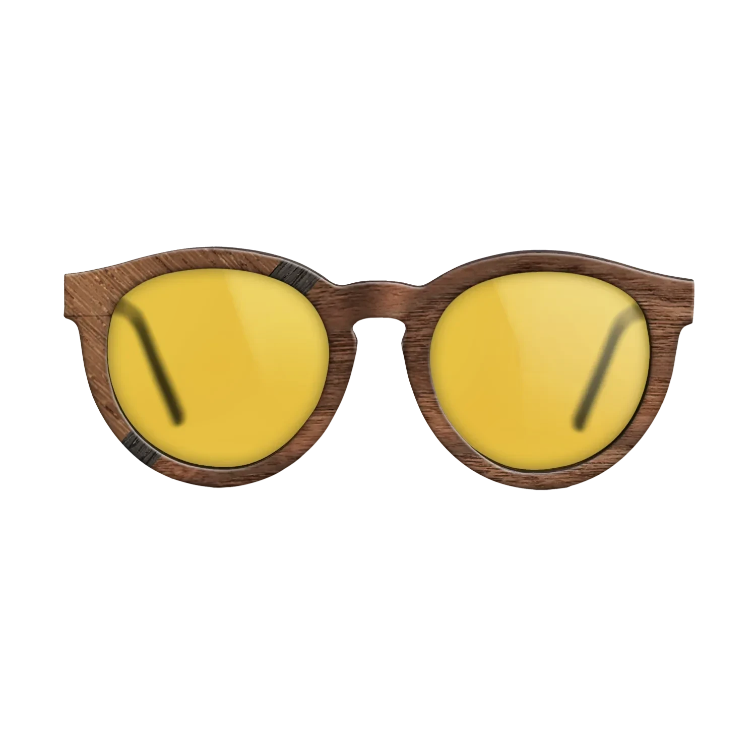 Wenge,Fumed Oak,Walnut: Straight Grain,Walnut Claro Dark: Angle Cut - The Rebel - Round - SIRIS wood optic