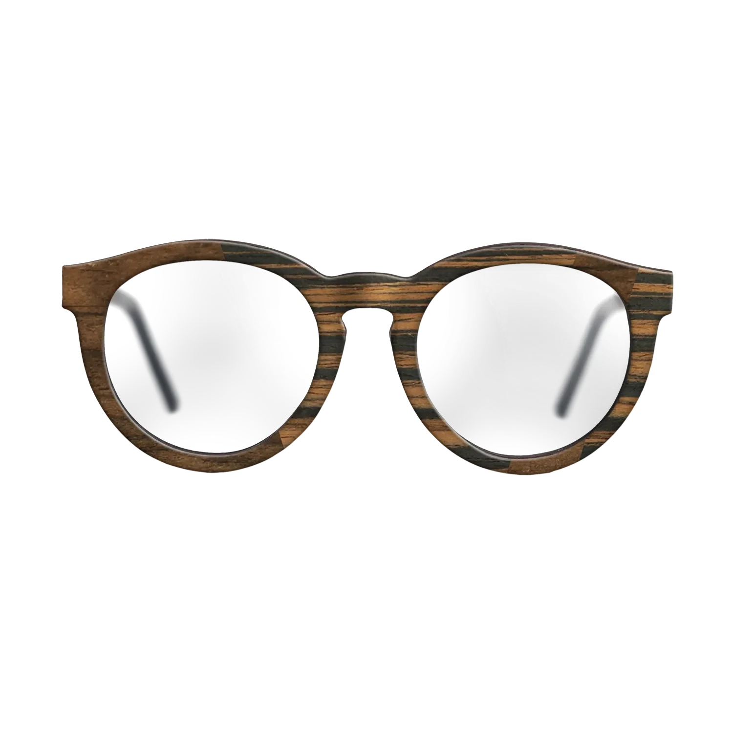 Ziricote Dark Quartered,Italian Ebony: Angle Cut - The Rebel - Round - SIRIS wood optic