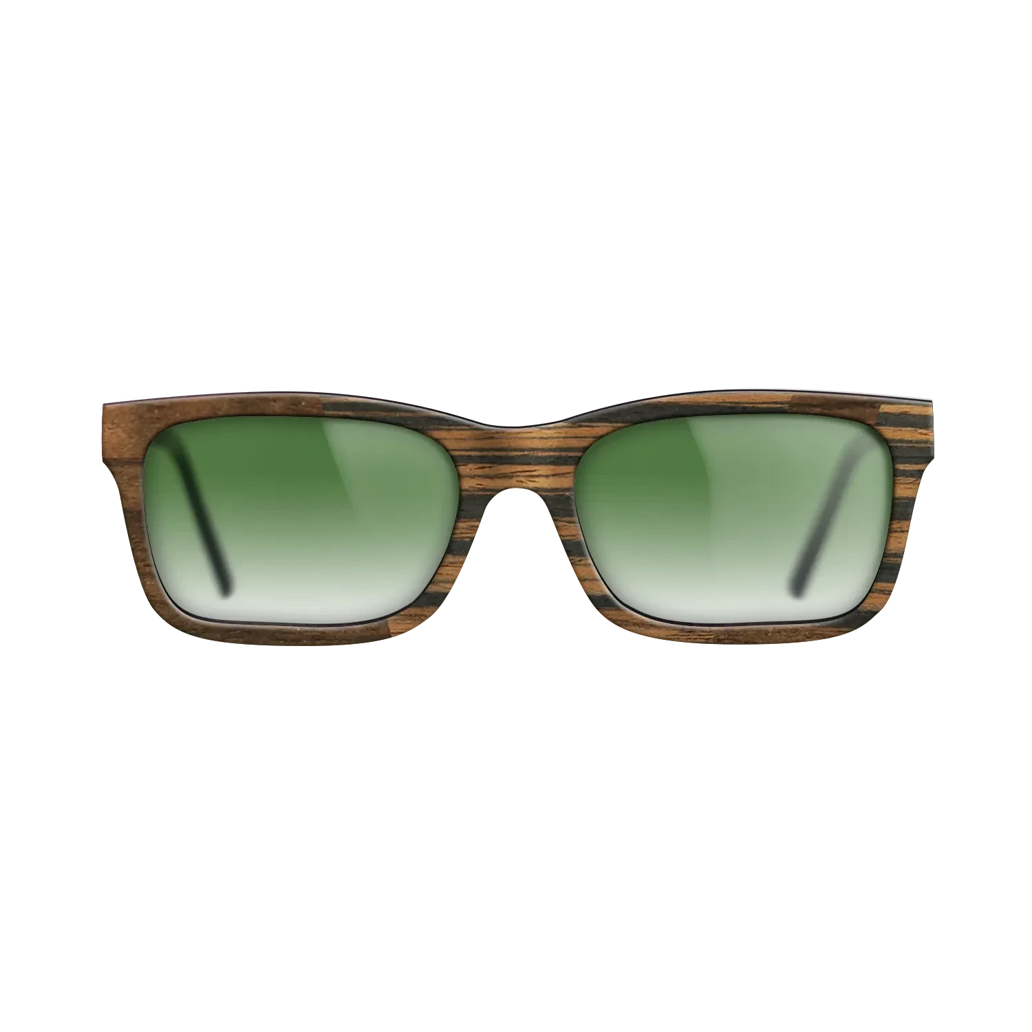 Ziricote Dark Quartered,Italian Ebony: Angle Cut - The Sage - Rectangle - SIRIS wood optic