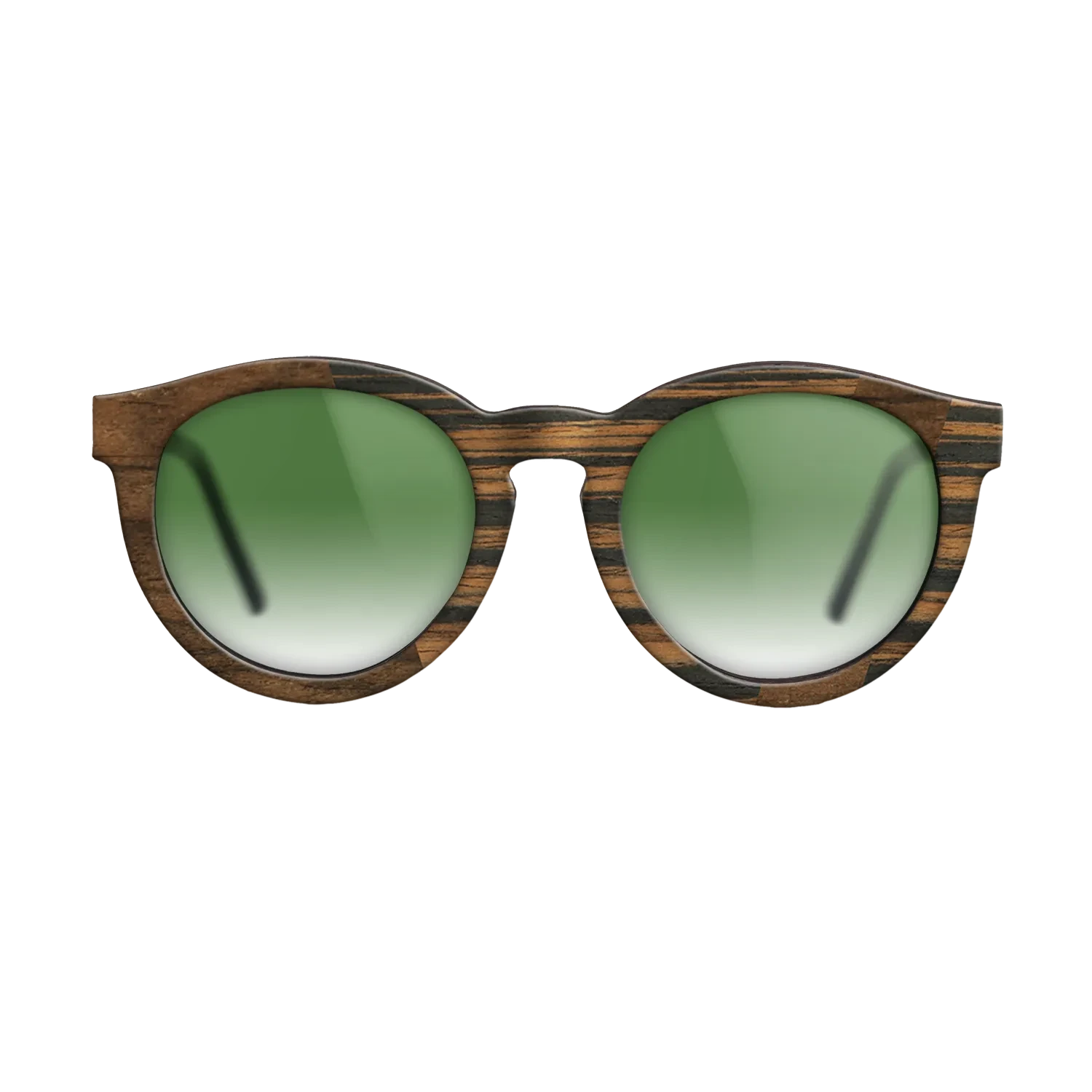 Ziricote Dark Quartered,Italian Ebony: Angle Cut - The Rebel - Round - SIRIS wood optic