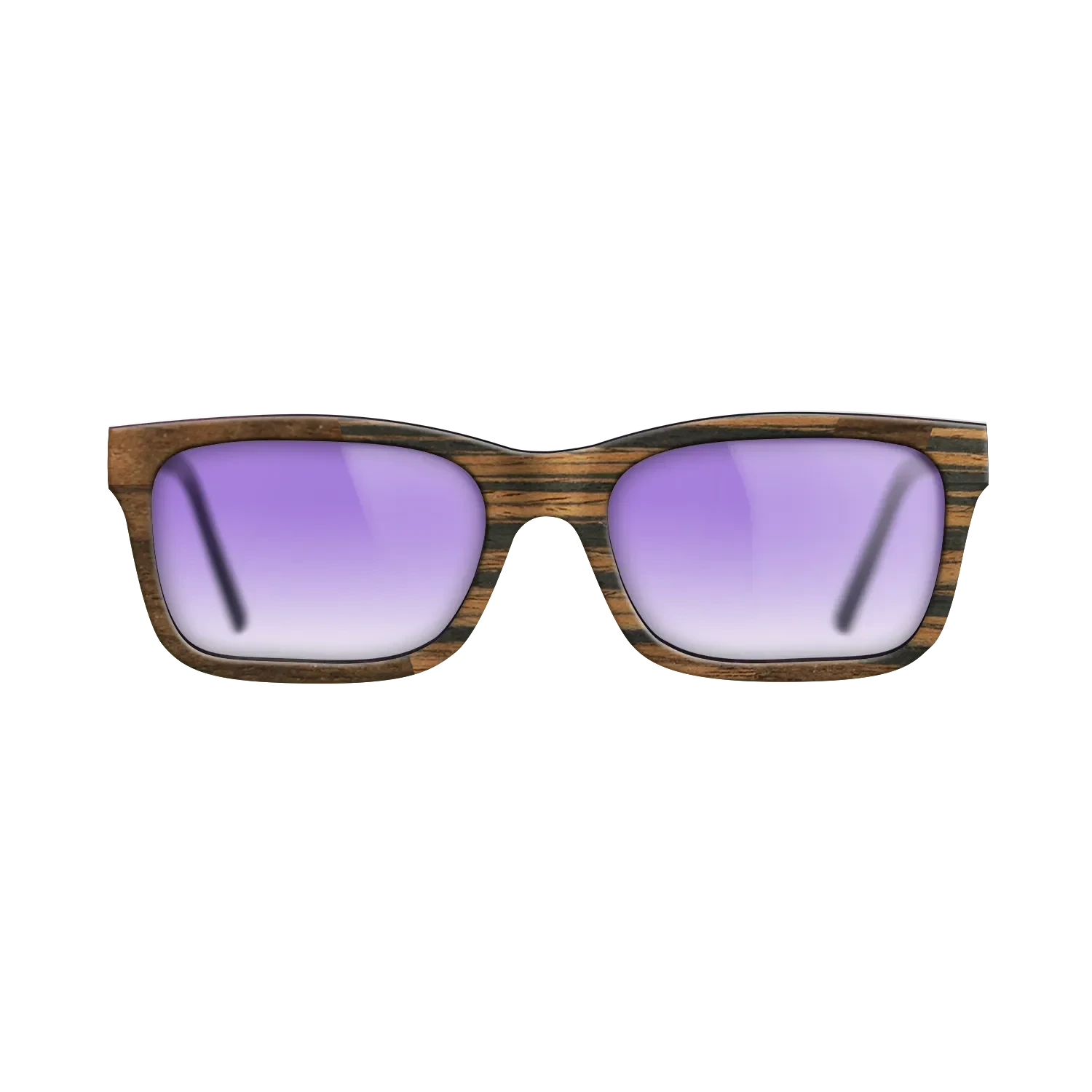 Ziricote Dark Quartered,Italian Ebony: Angle Cut - The Sage - Rectangle - SIRIS wood optic