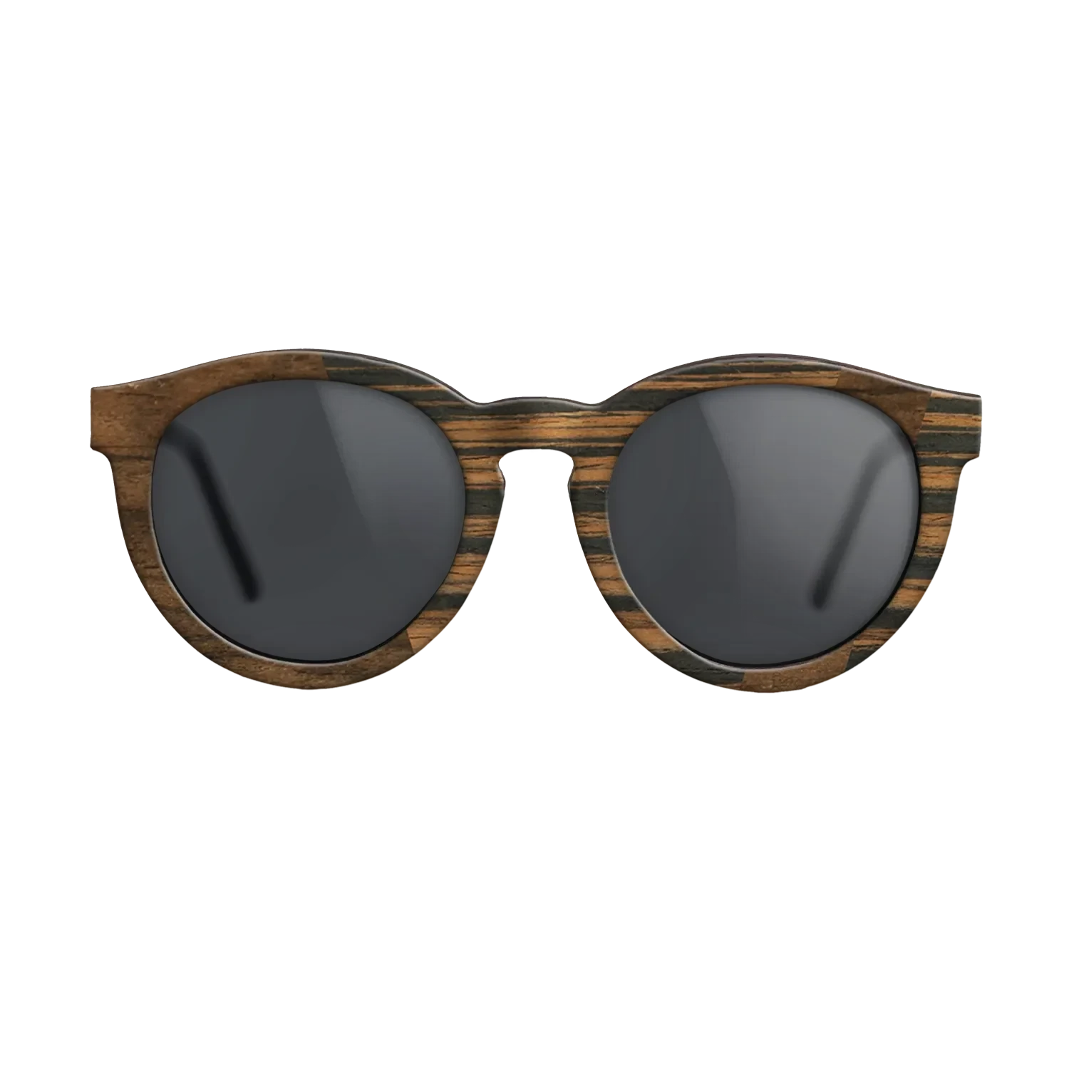 Ziricote Dark Quartered,Italian Ebony: Angle Cut - The Rebel - Round - SIRIS wood optic