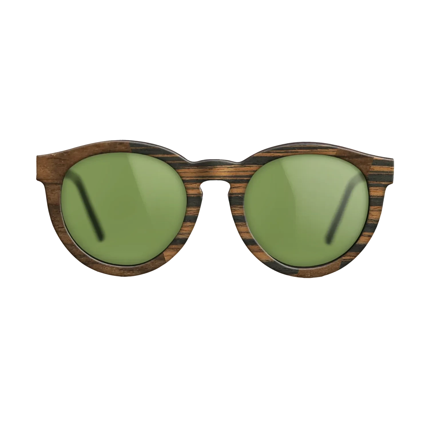 Ziricote Dark Quartered,Italian Ebony: Angle Cut - The Rebel - Round - SIRIS wood optic