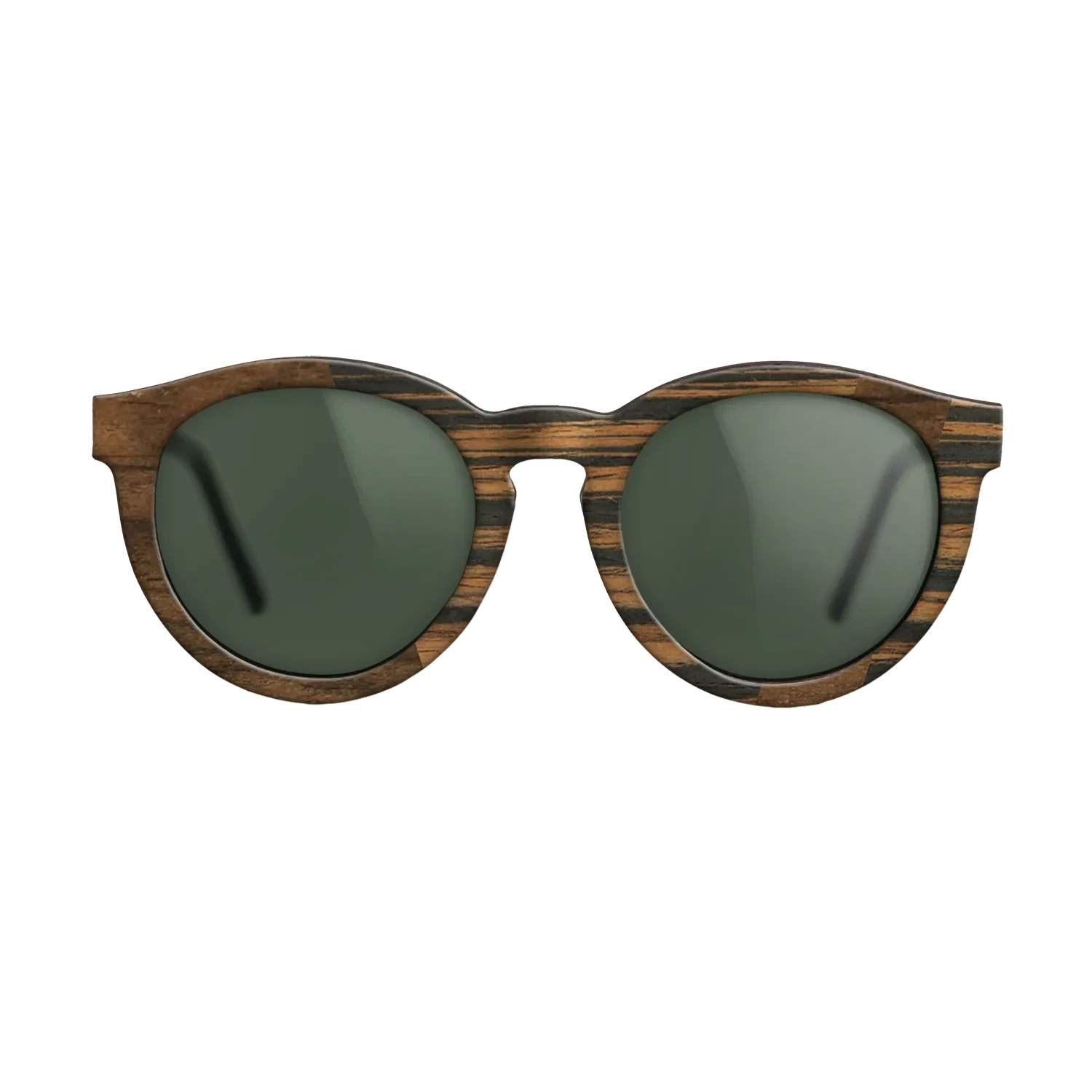 Ziricote Dark Quartered,Italian Ebony: Angle Cut - The Rebel - Round - SIRIS wood optic