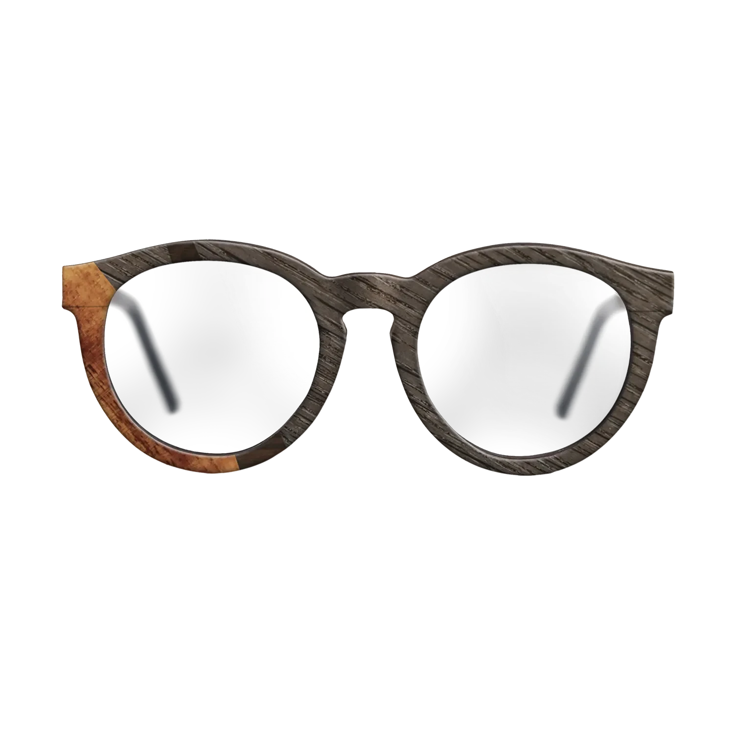 Ziricote Dark Quartered,Fumed Oak,Koa: Wedge - The Rebel - Round - SIRIS wood optic