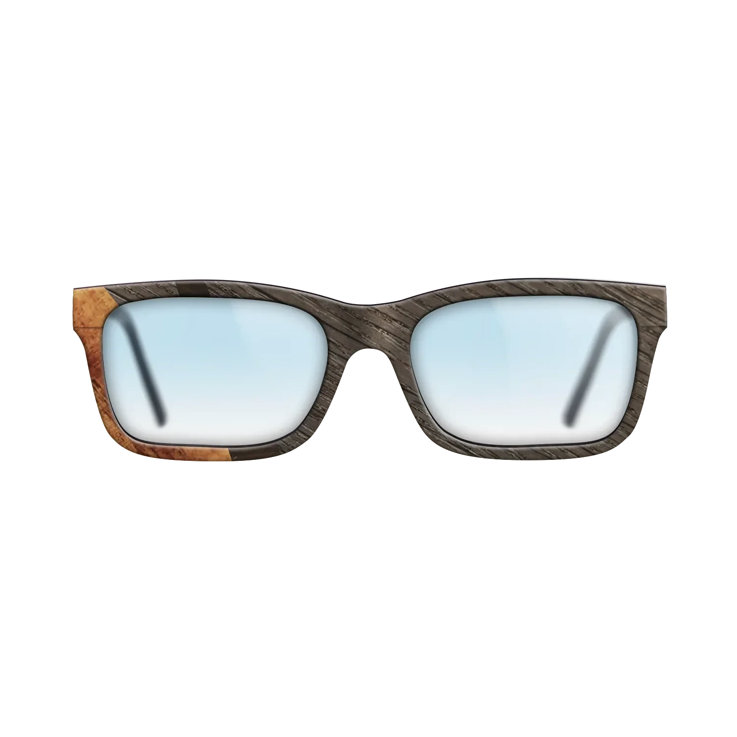 Ziricote Dark Quartered,Fumed Oak,Koa: Wedge - The Sage - Rectangle - SIRIS wood optic
