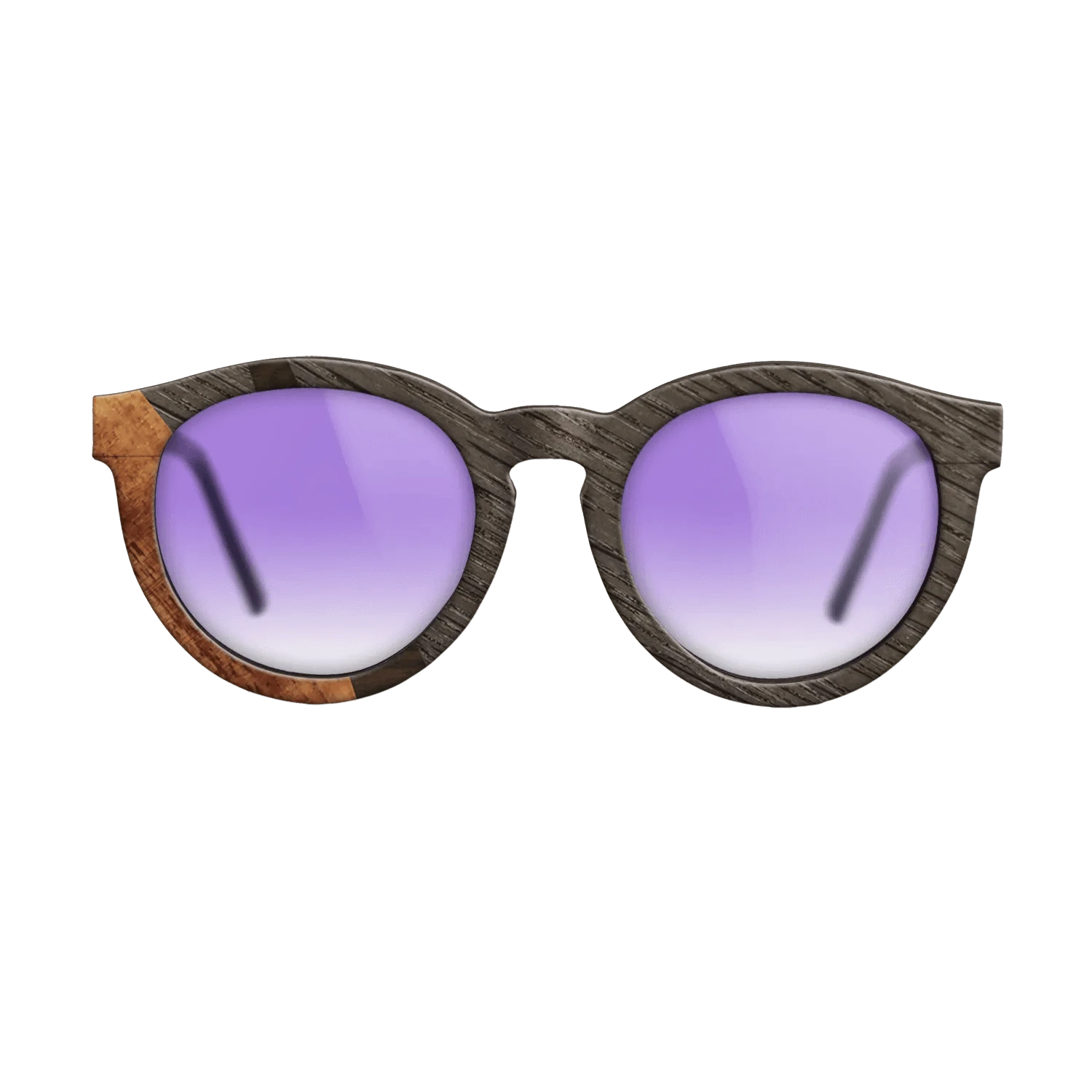 Ziricote Dark Quartered,Fumed Oak,Koa: Wedge - The Rebel - Round - SIRIS wood optic
