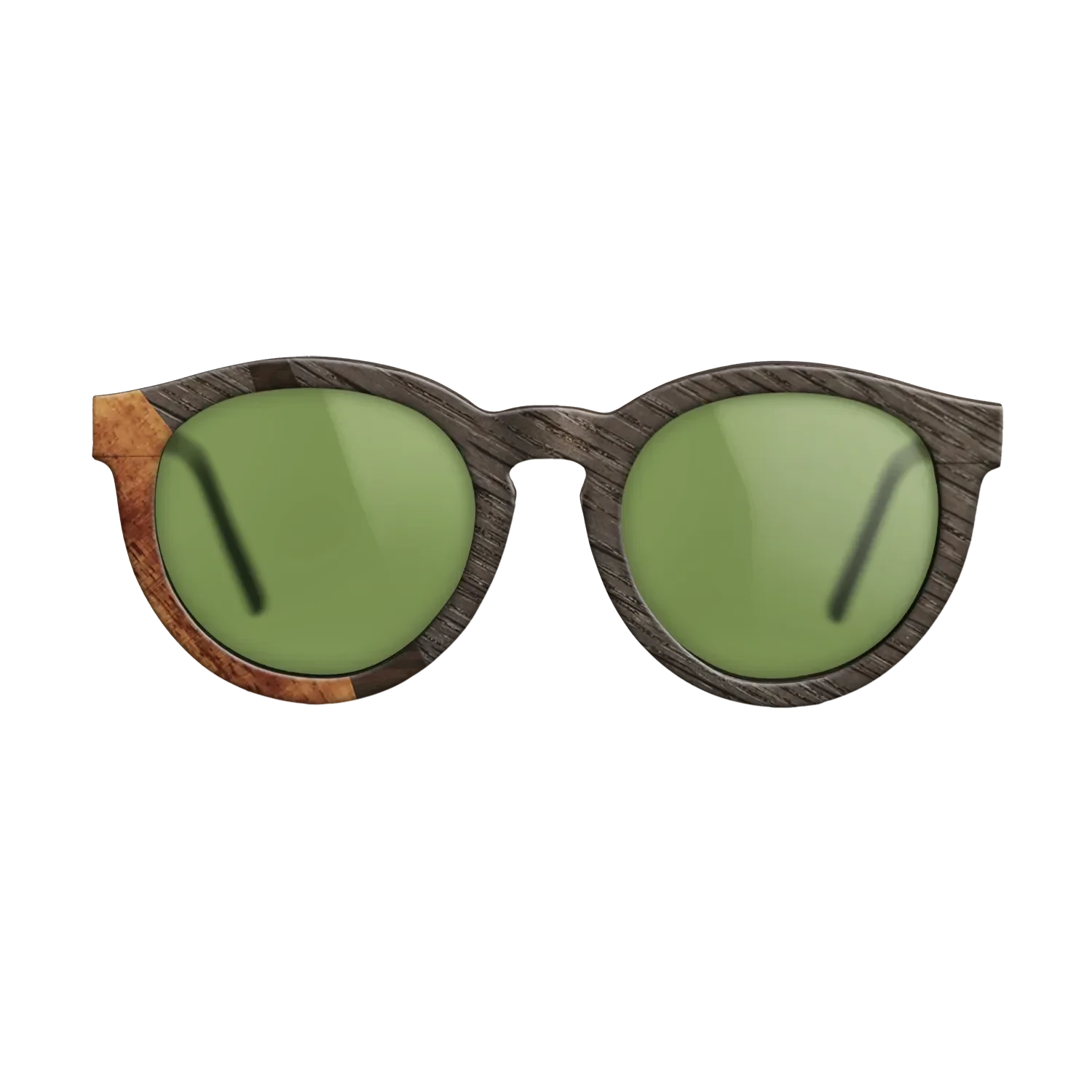 Ziricote Dark Quartered,Fumed Oak,Koa: Wedge - The Rebel - Round - SIRIS wood optic